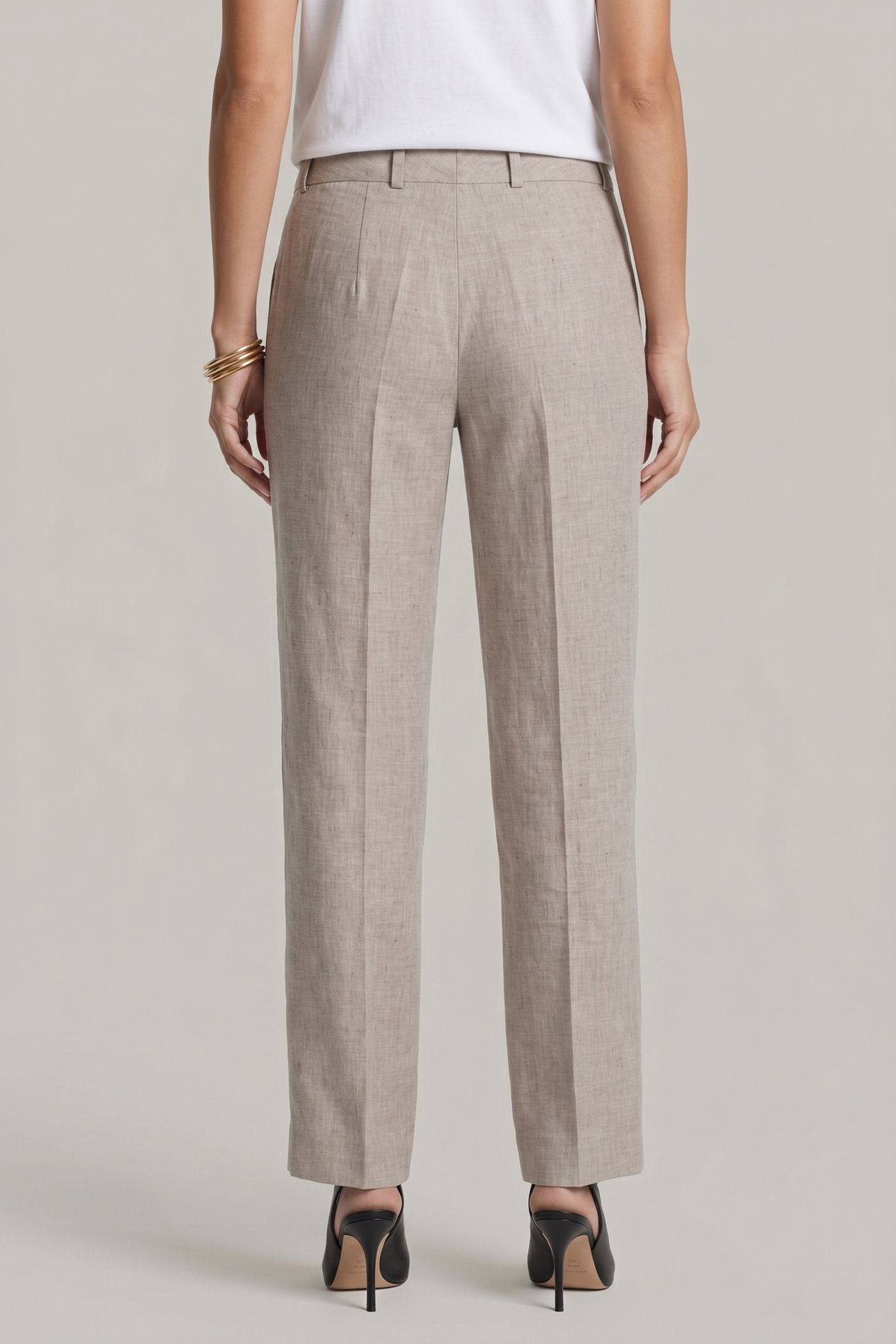 FRONT TROUSERS LINEN BEIGE 2