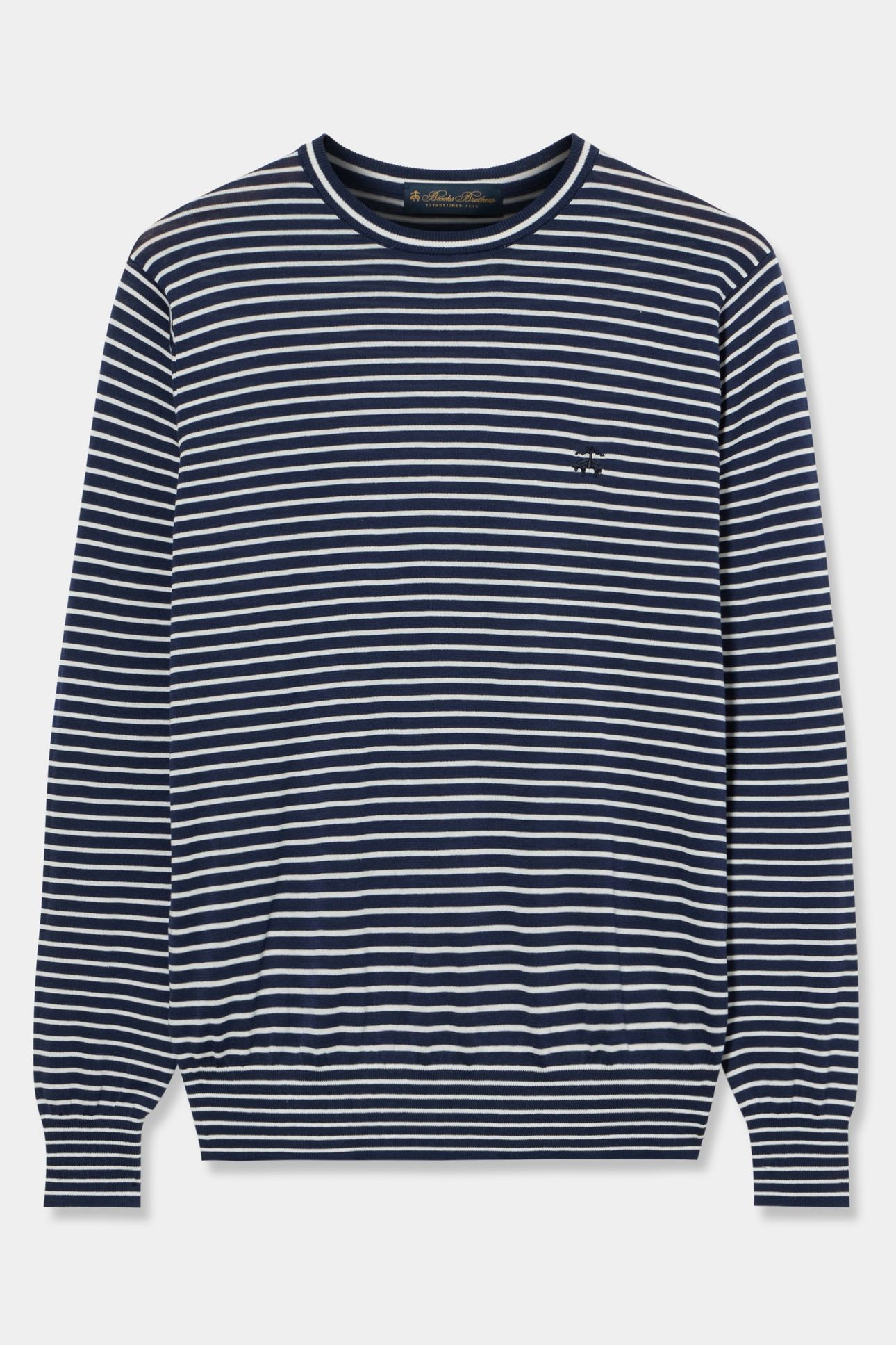 STRIPED CREWNECK COTTON BLUE 3