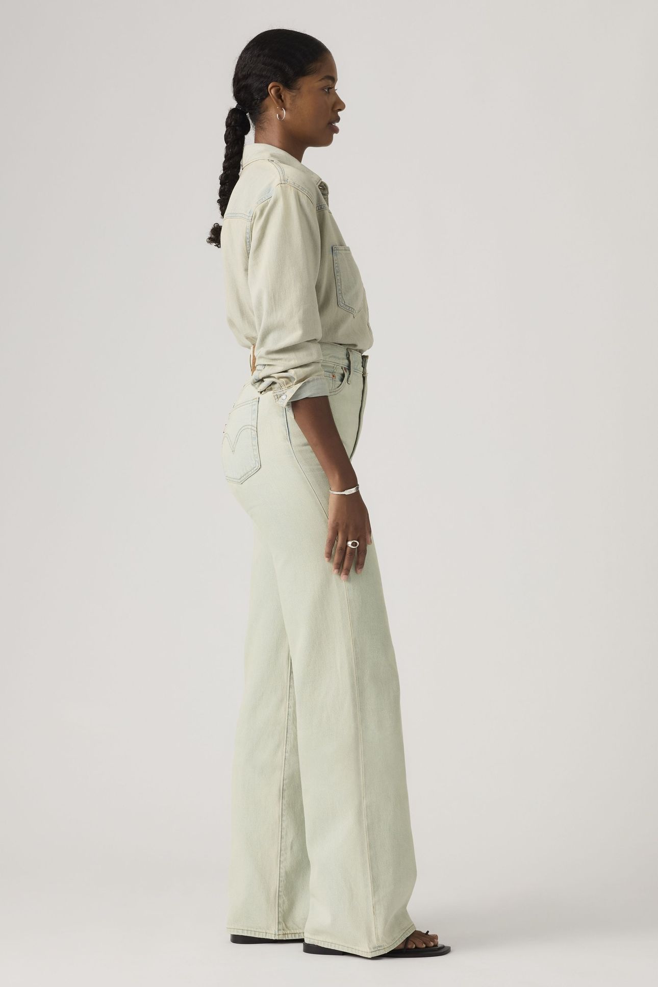 RIBCAGE WIDE LEG JEANS 4