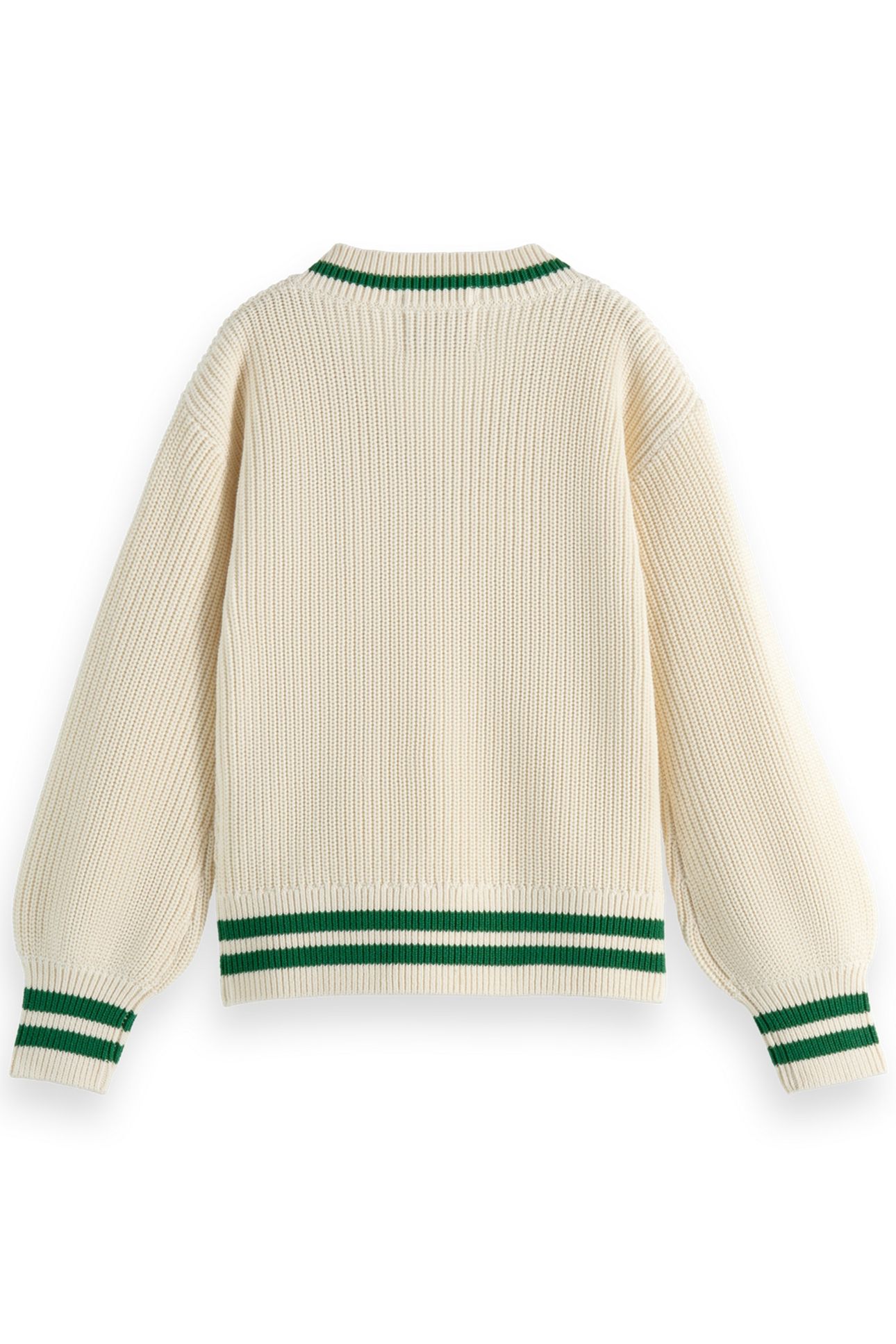 GIRL V-NECK PULLOVER WITH CHEST EMBROIDERY CALICO 2