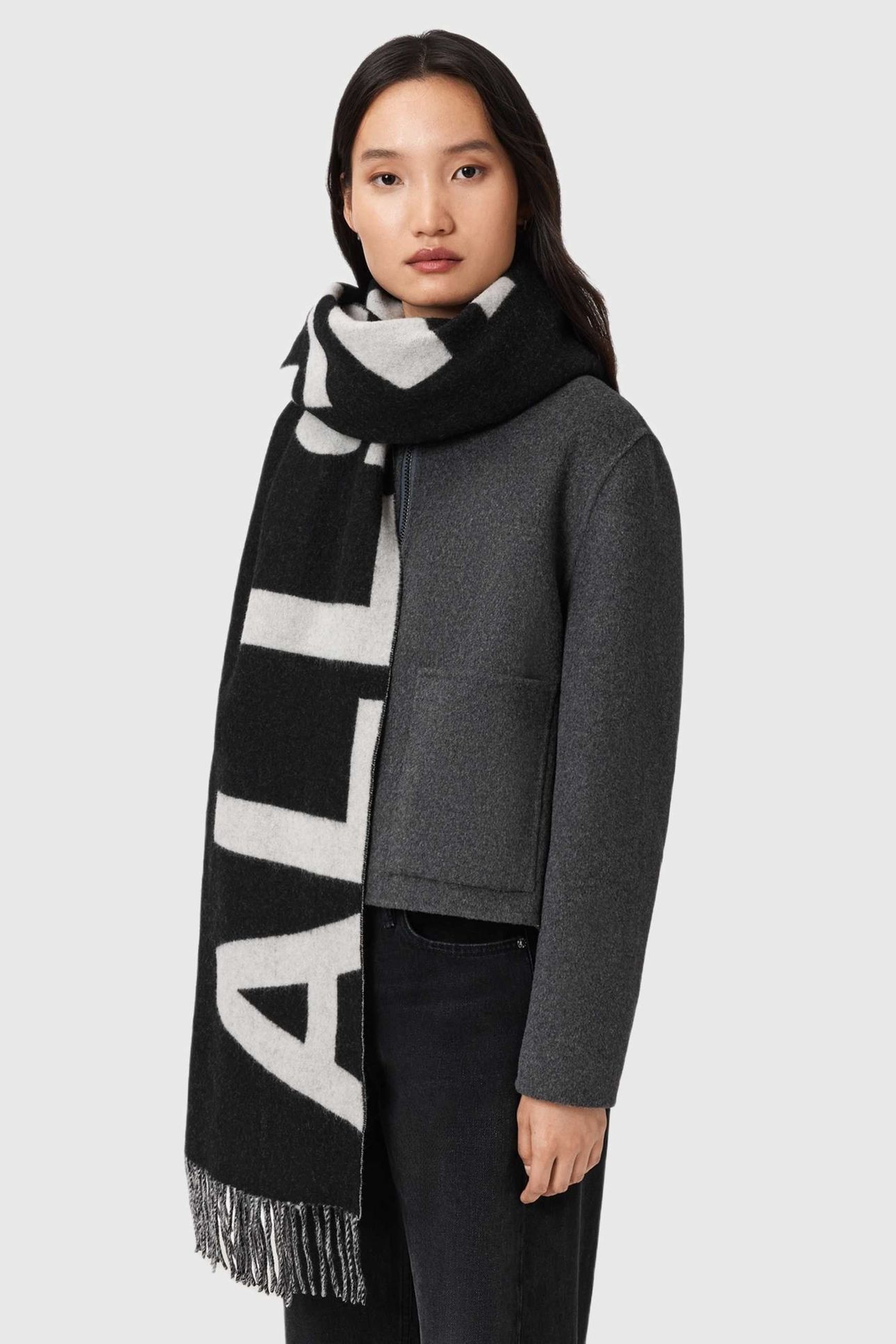 UNDERGROUND SCARF BLACK/WHITE 1