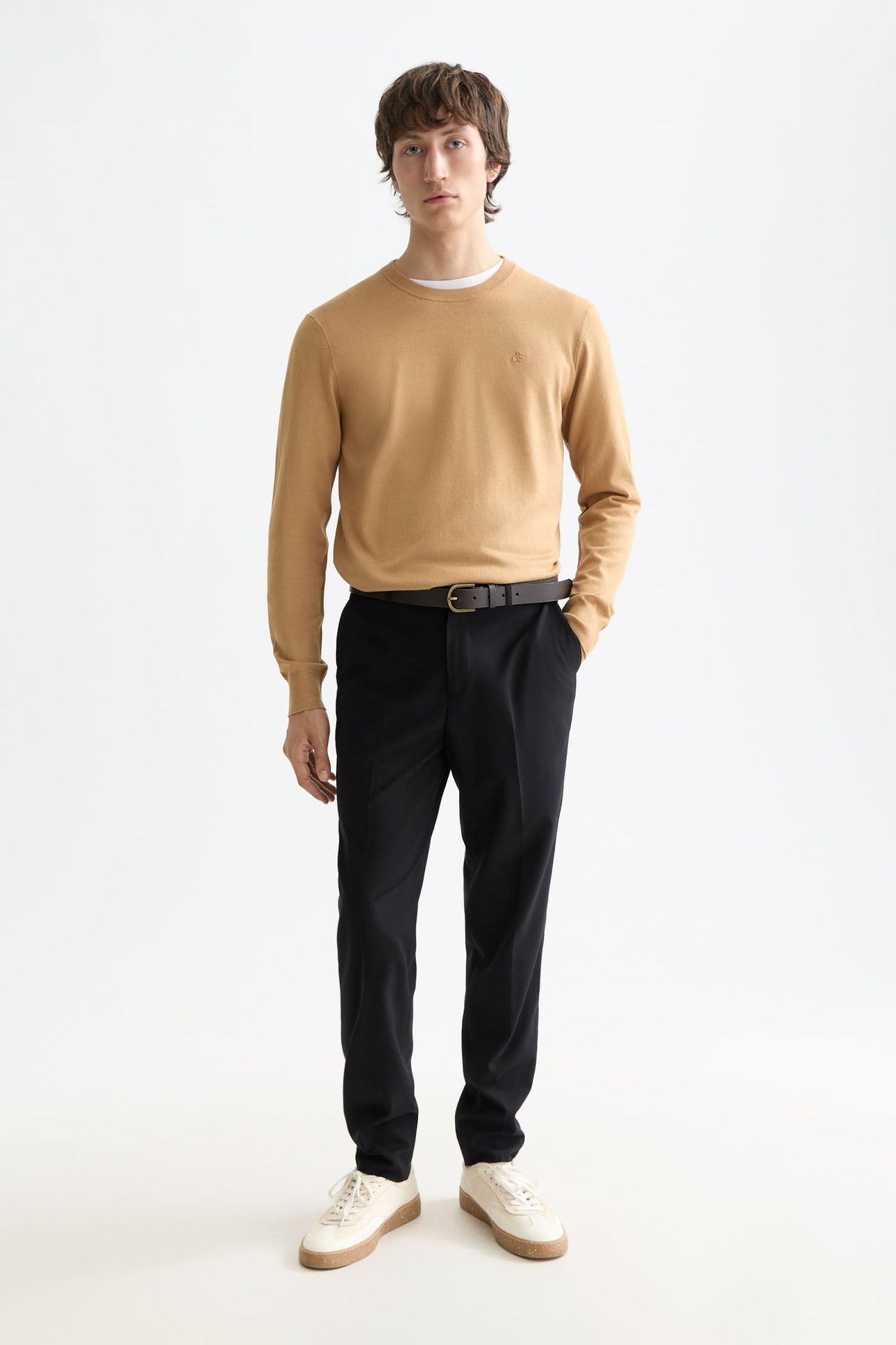 CORE - IRVING - COOL-WOOL BLEND CHINO BLACK 1