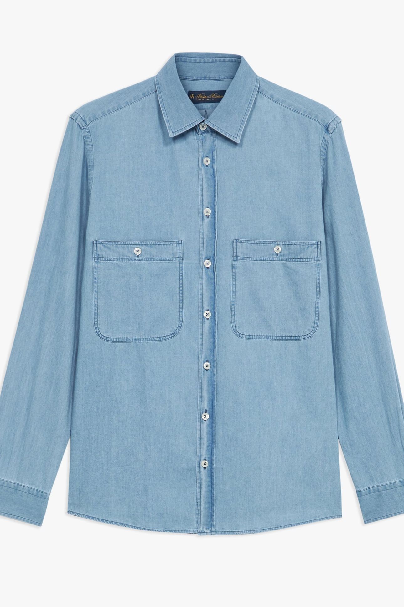 CLASSIC COLLAR DENIM SHIRT LIGHT BLUE 1