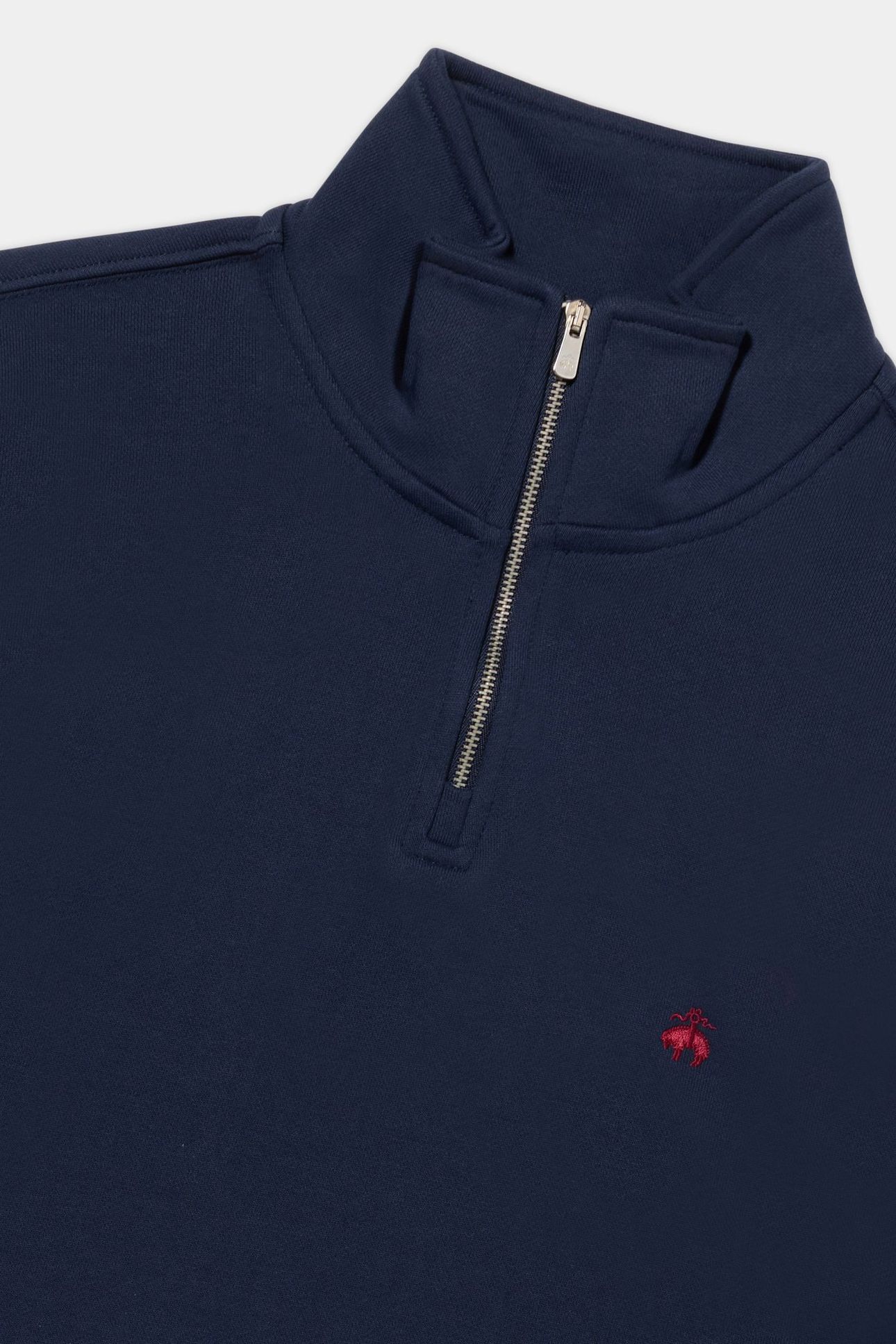 PLAIN HALF-ZIP SWEATSHIRT COTTON NAVY 4