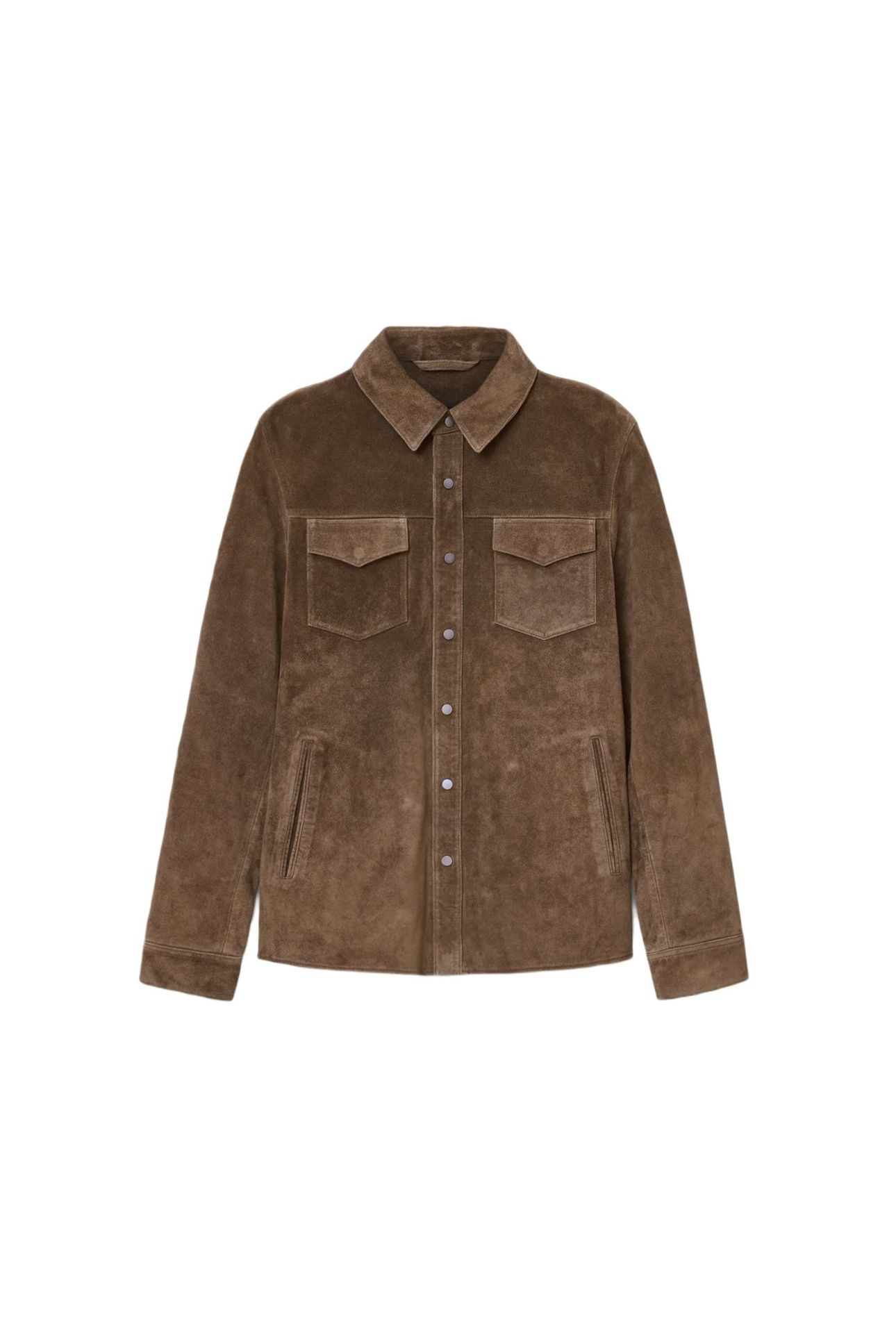 SULLY SUEDE SHIRT BAKER BROWN 8