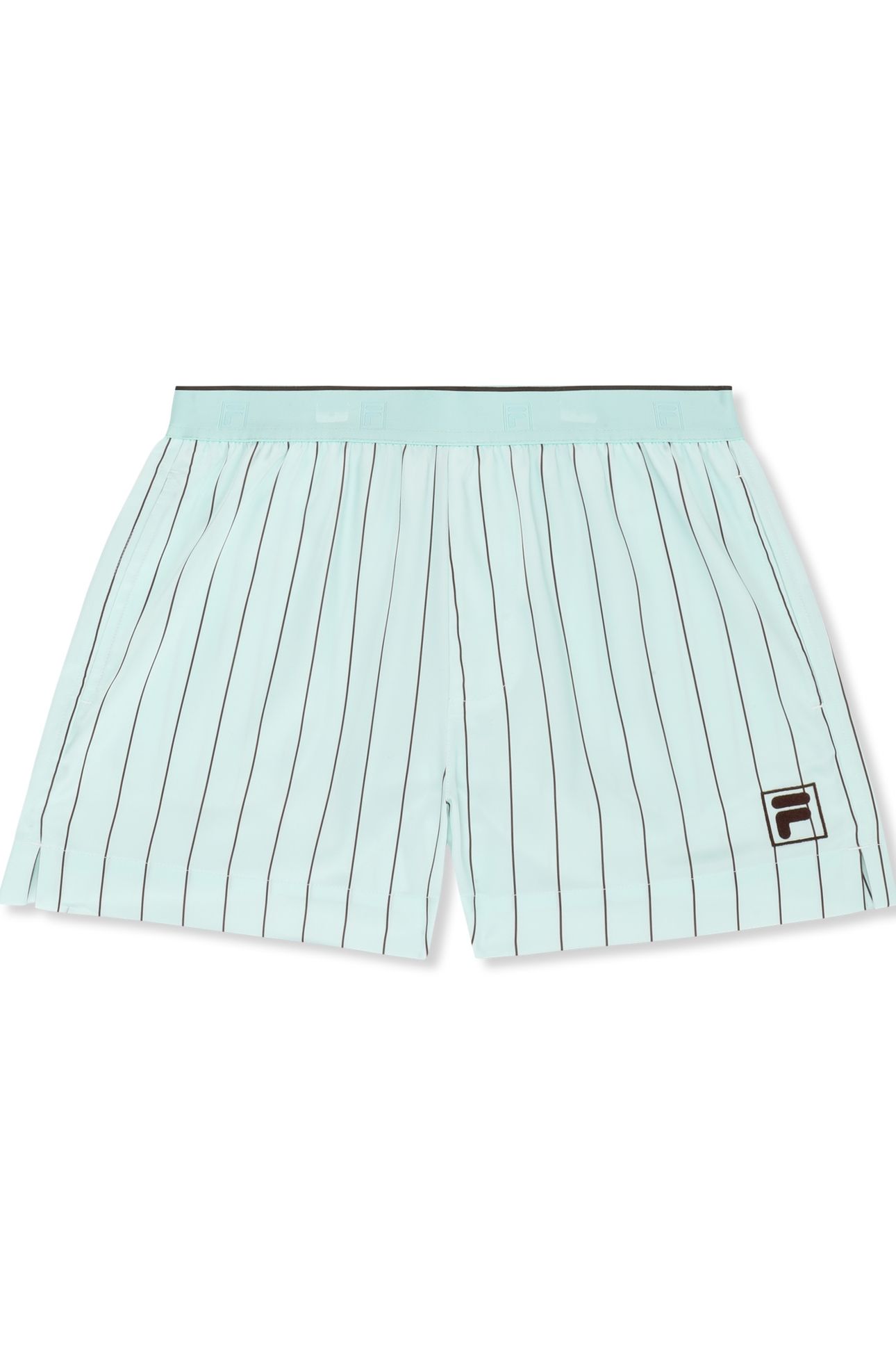 FIESOLE REGULAR PINSTRIPED SATIN SHORTS SOOTHING SEA / BRACK 5