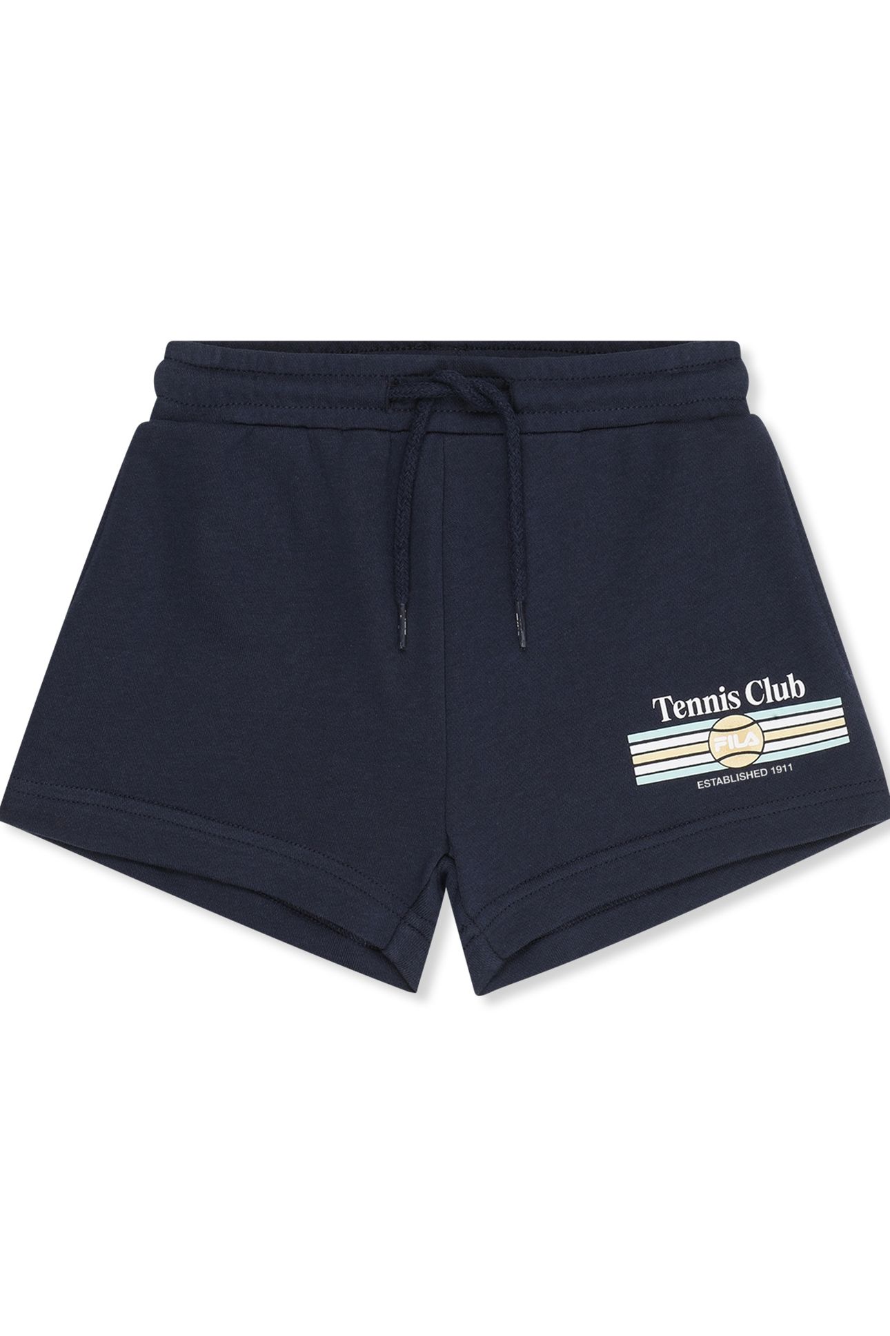 COLTANO REGULAR GRAPHIC SWEAT SHORTS BLACK IRIS 1