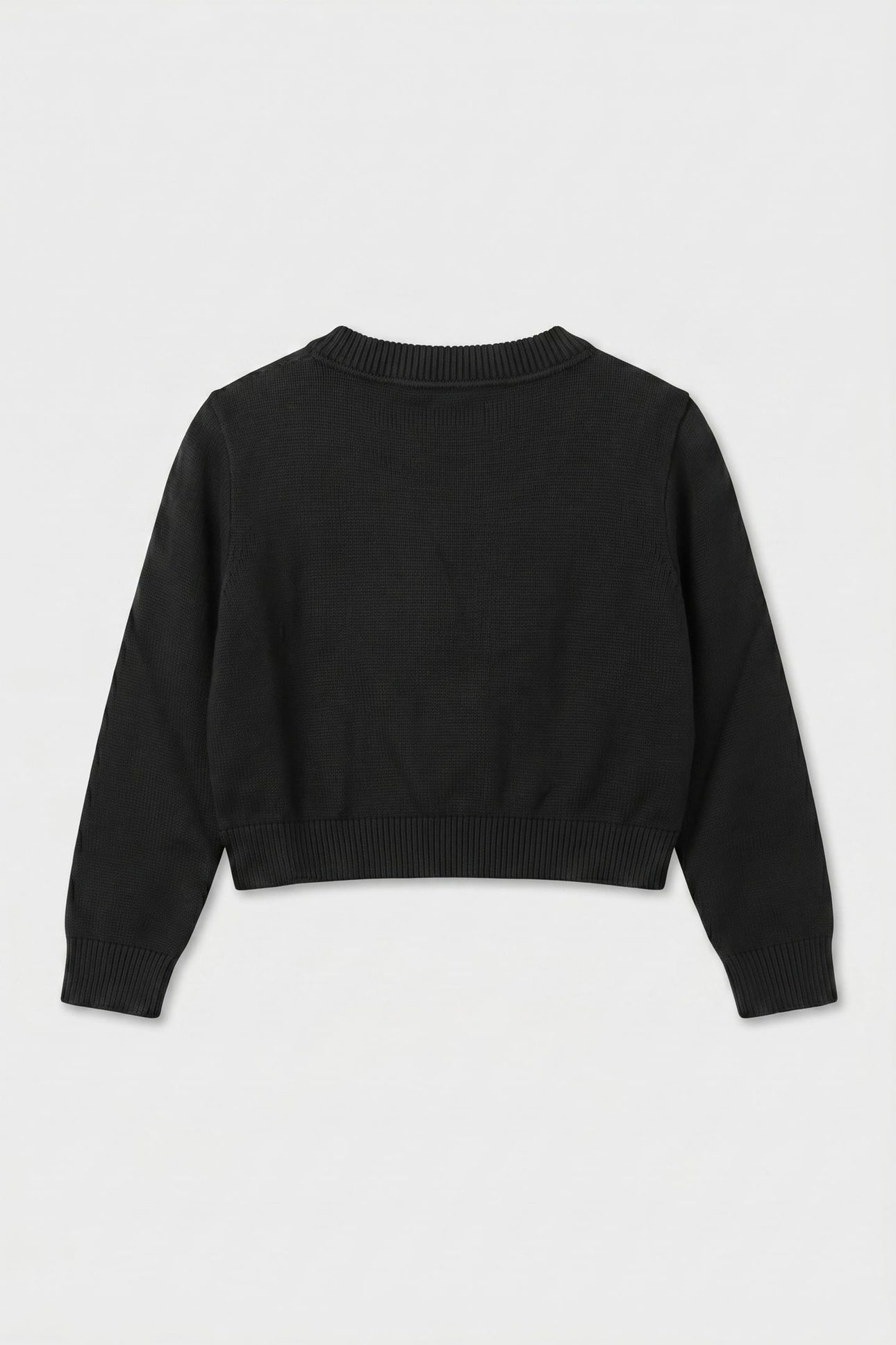 GIRLS MONOLOGO SWEATER BLACK 3