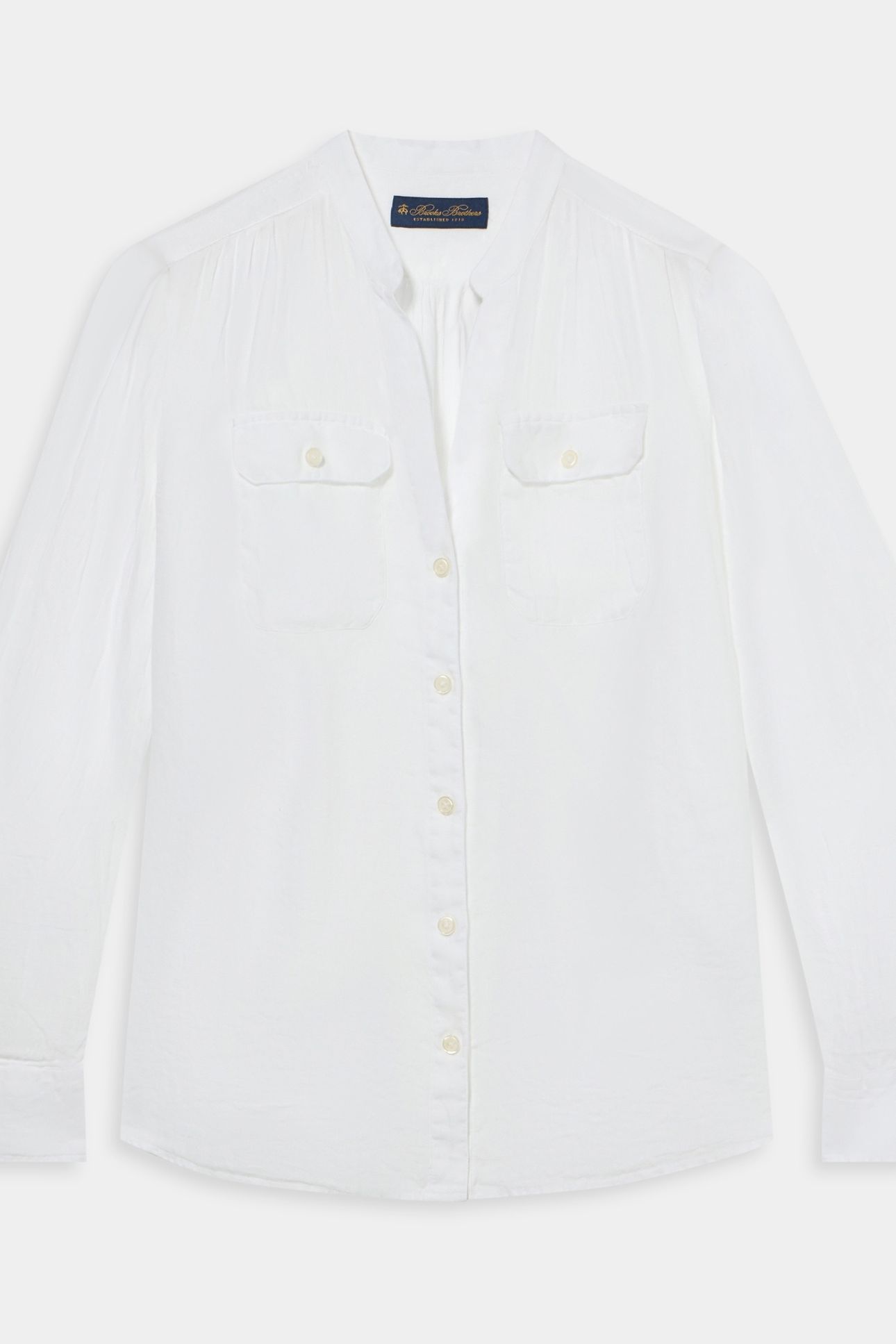 COREAN COLLAR SHIRT LINEN WHITE 3