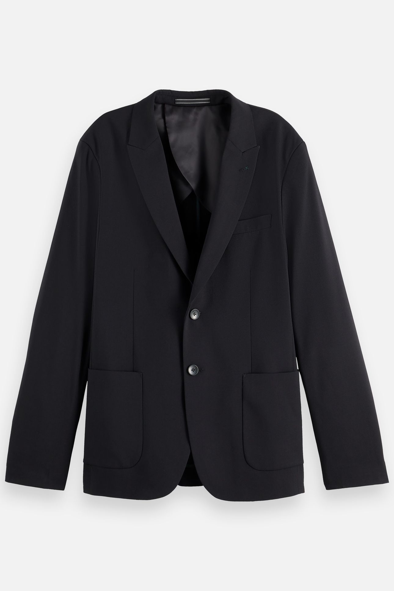 CORE - UNCONSTRUCTED PEAK LAPEL COOL-WOOL BLAZER BLACK 5