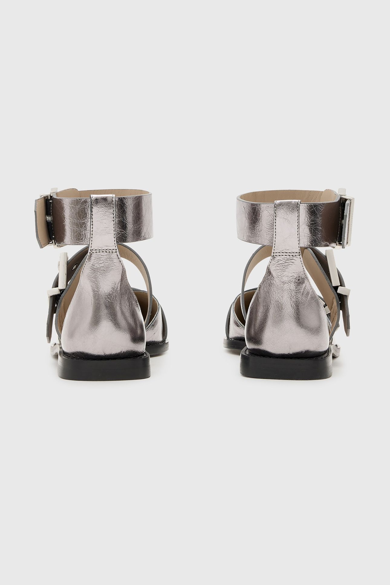 SUTTON METALLIC SHOE GUNMETAL GREY 3