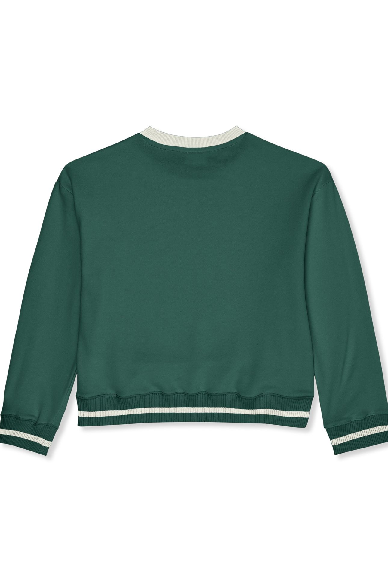 MARLIA RELAXED GRAPHIC CREWNECK SWEATSHIRT POSY GREEN 2