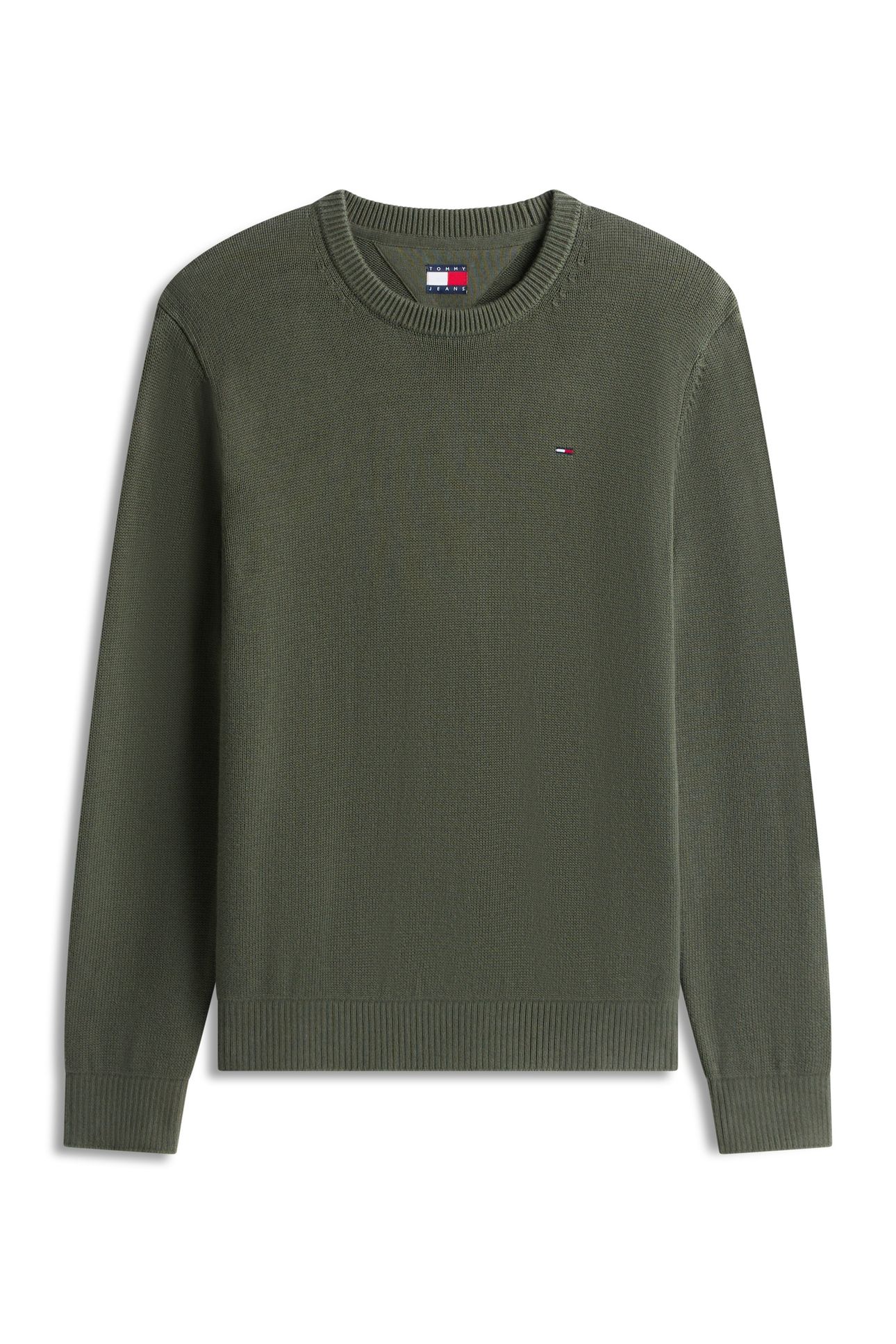 SLIM ESSENTIAL SWEATER PEWTER GREEN 4