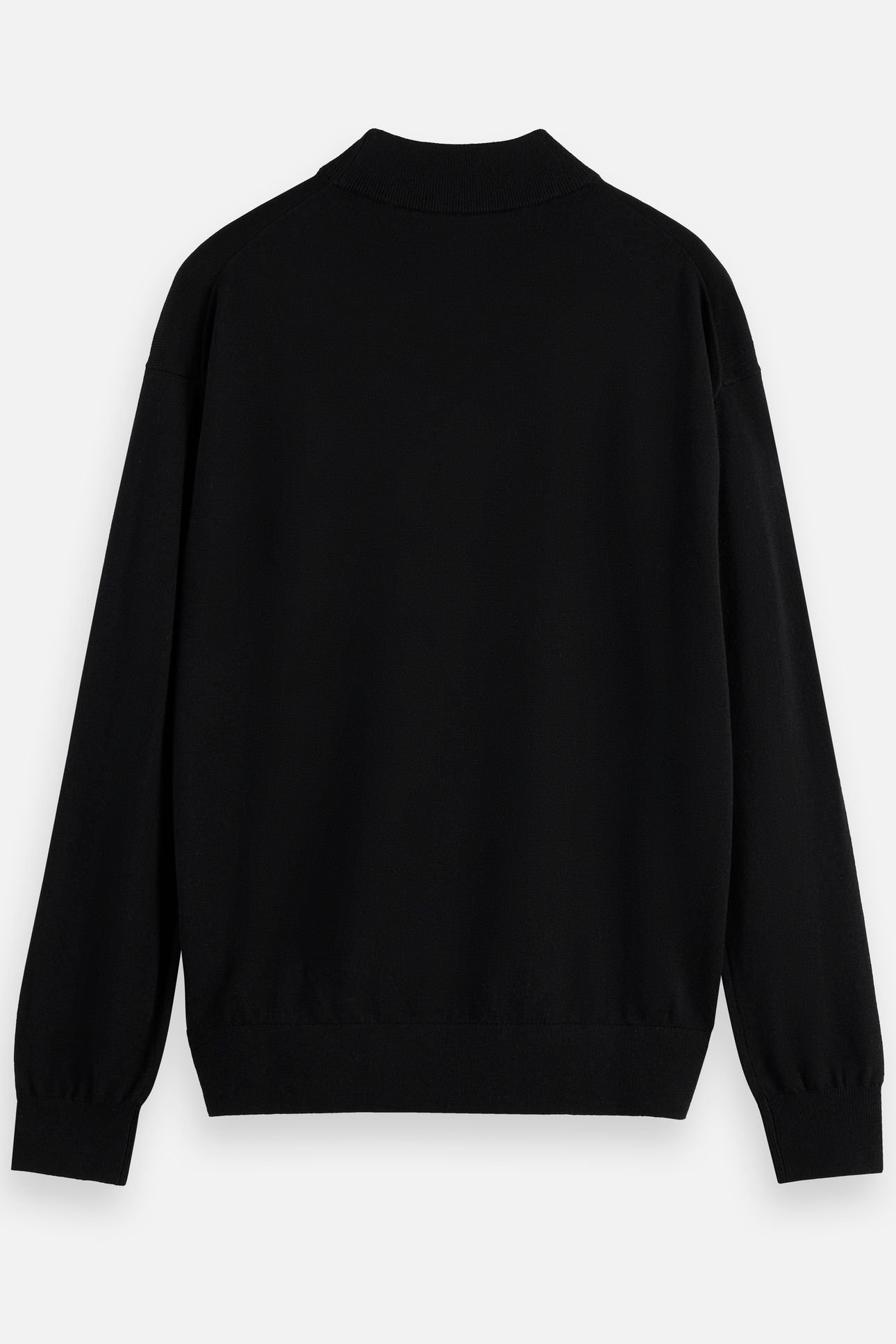 CORE - DROPPED SHOULDER MOCK NECK PULLOVER BLACK 6