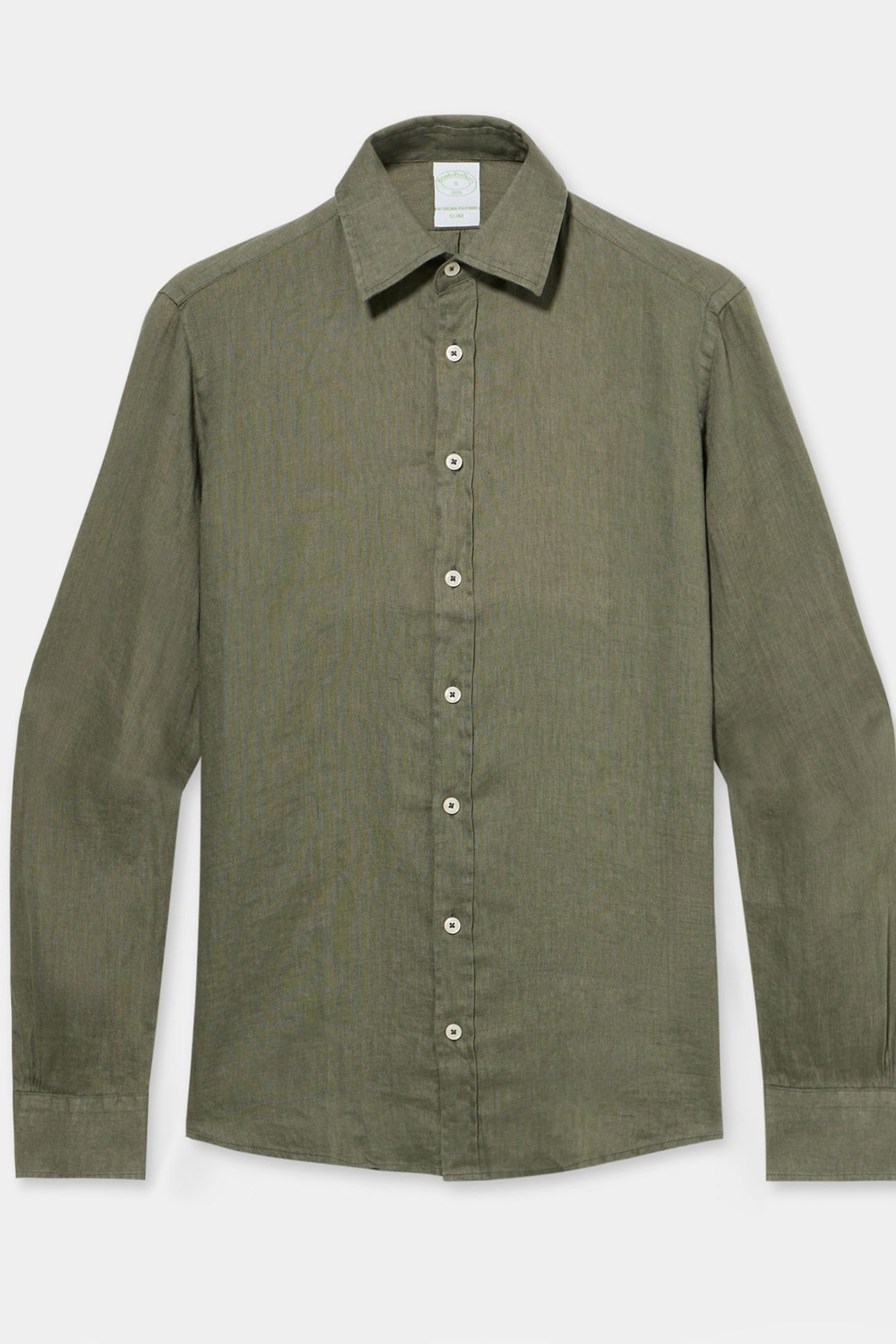 CLASSIC COLLAR SHIRT LINEN BROWN 3