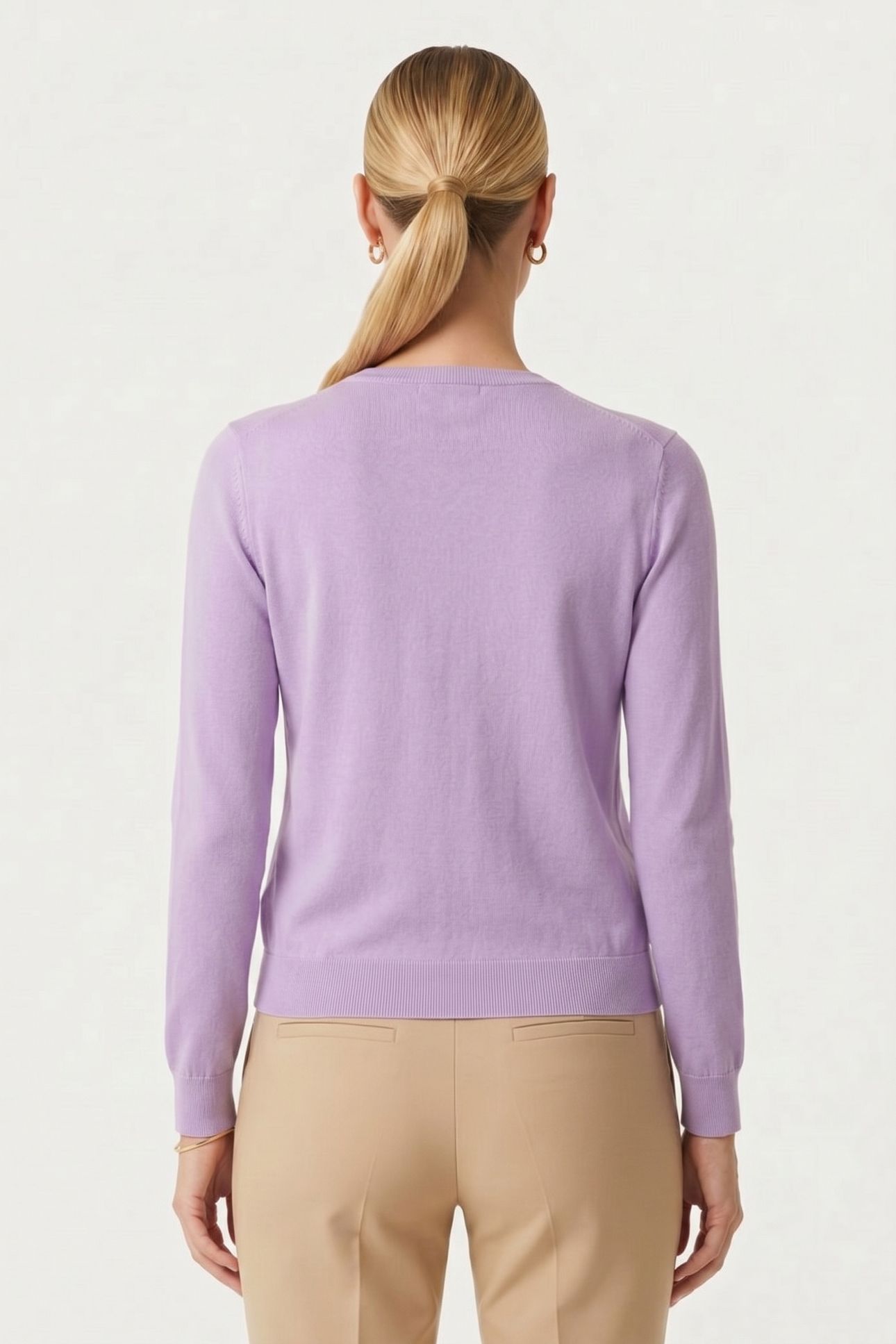 CARDIGAN COTTON LILAC 2