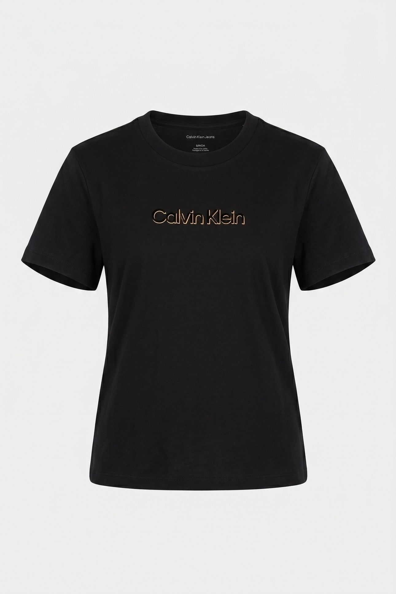 SS CLASSIC FOIL CALVIN T-SHIRT BLACK 3