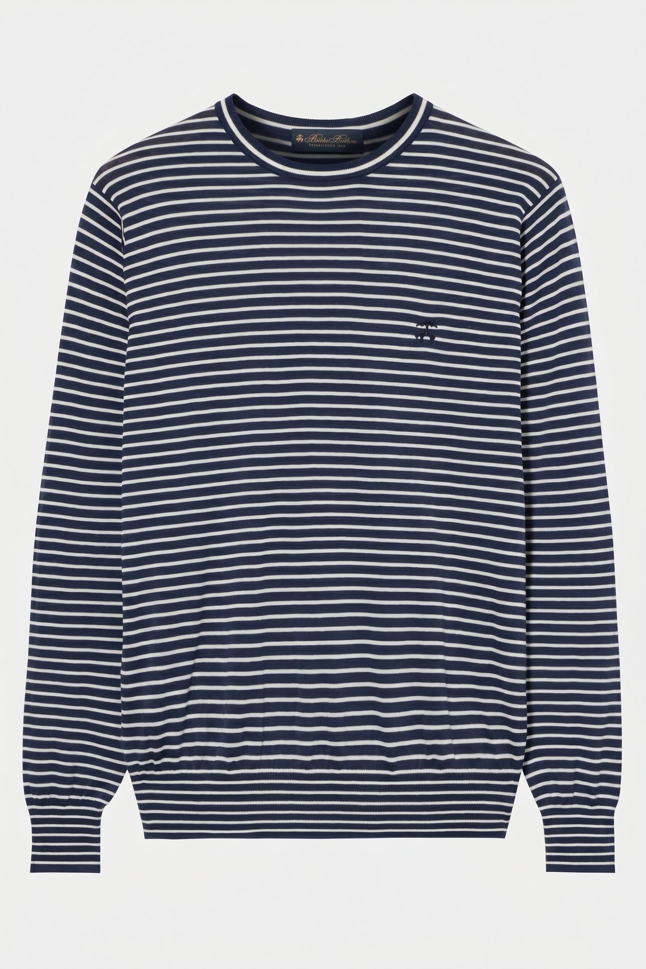 STRIPED CREWNECK COTTON BLUE 5