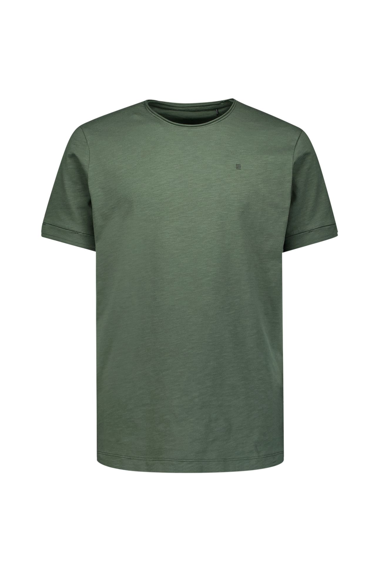 T-SHIRT CREWNECK SLUB DARK GREEN 5
