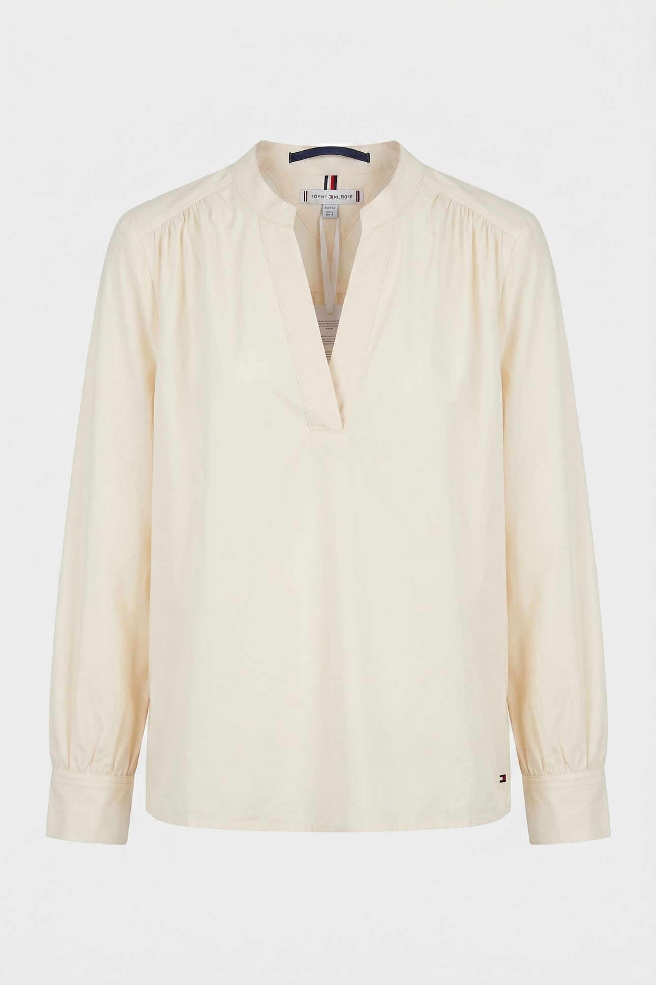 POPLIN V-NECK BLOUSE CALICO 3