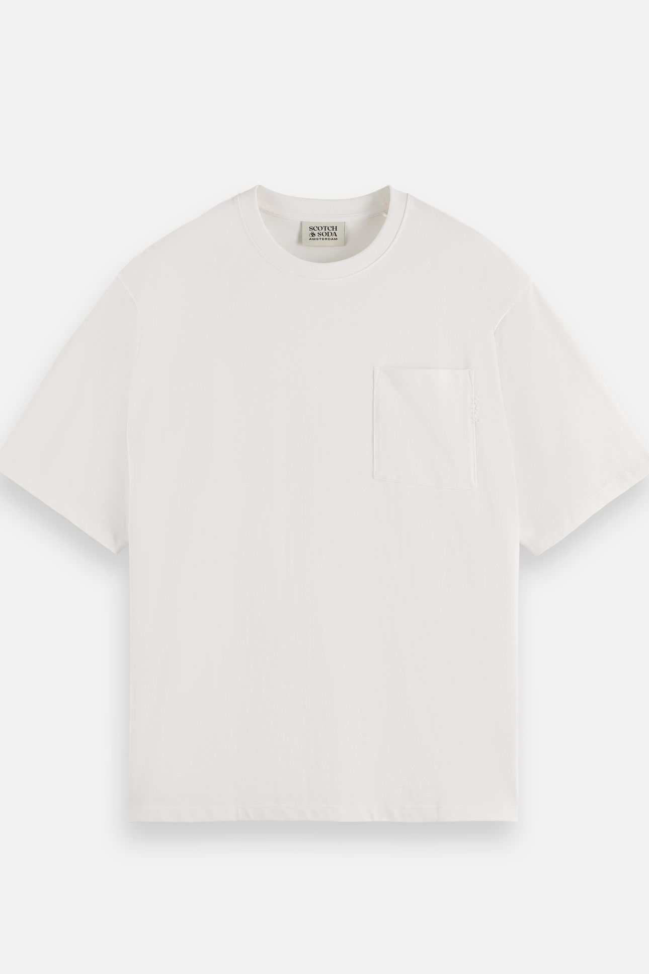 CORE - 3 CROSSES LOOSE FIT POCKET T-SHIRT WHITE TRADITIONAL 5