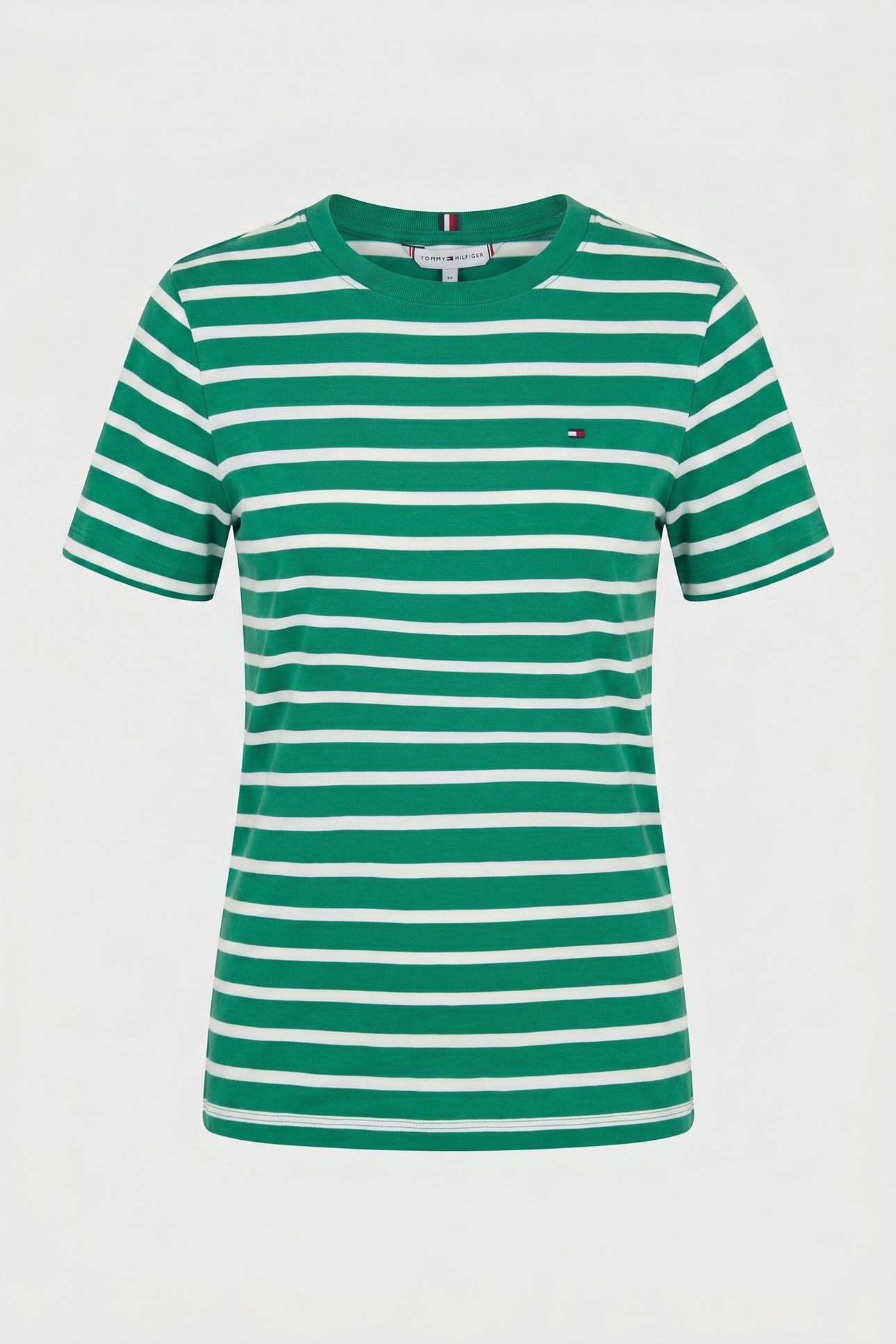 SLIM CODY CREW NECK SS NOUVEAU GREEN/ECRU 3