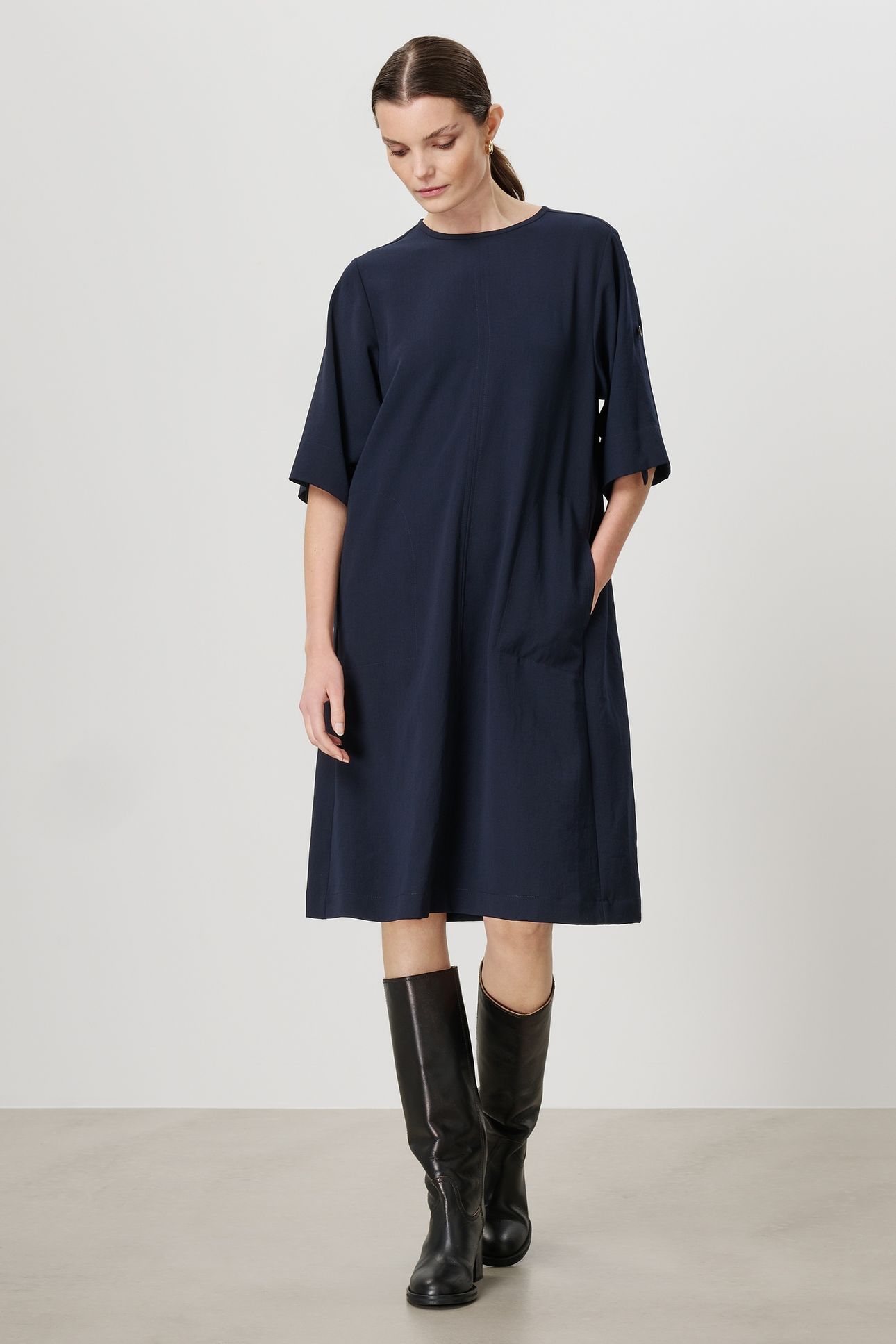 CLYDE DRESS MIDNIGHT BLUE 2