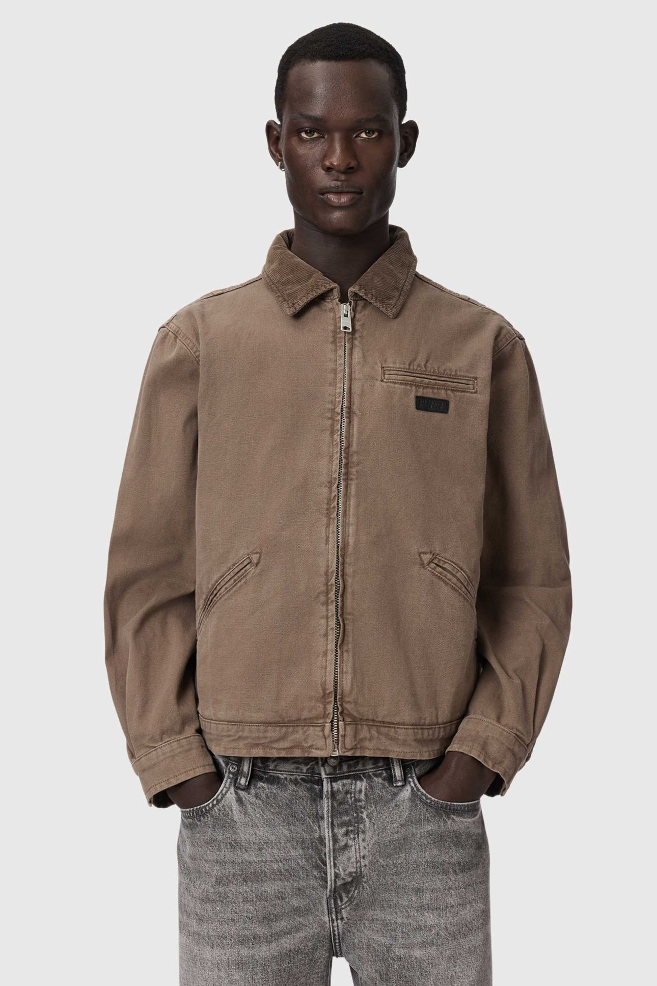 KOREY CANVAS JACKET MIRE BROWN 3