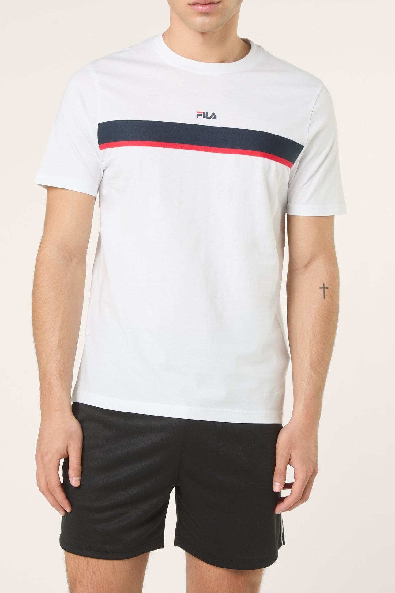 SAGANO REGULAR TAPED T-SHIRT BRIGHT WHITE 1