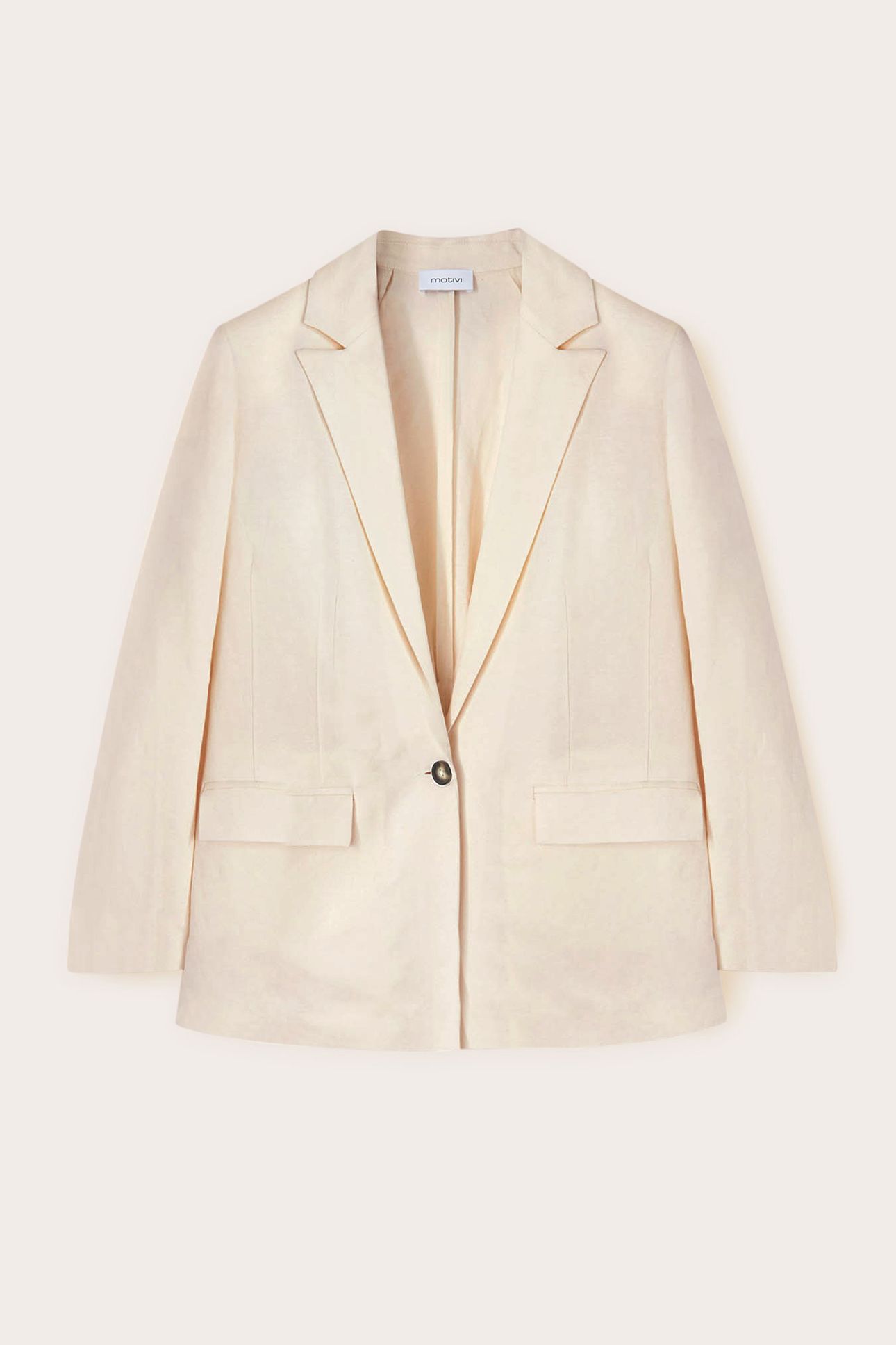 SINGLE-BREASTED BLAZER WITH MARTINGALE WHITE 4