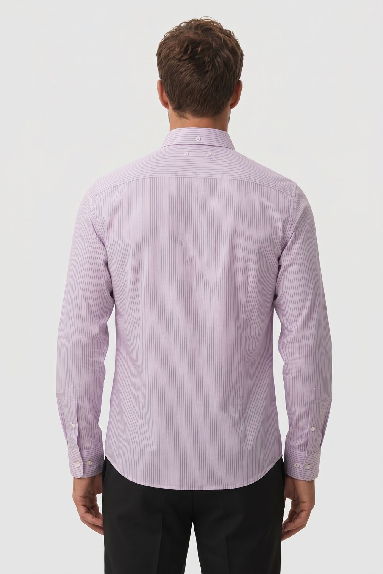 LS THIN MULTI STRIPE SHIRT ORCHID HAZE 2