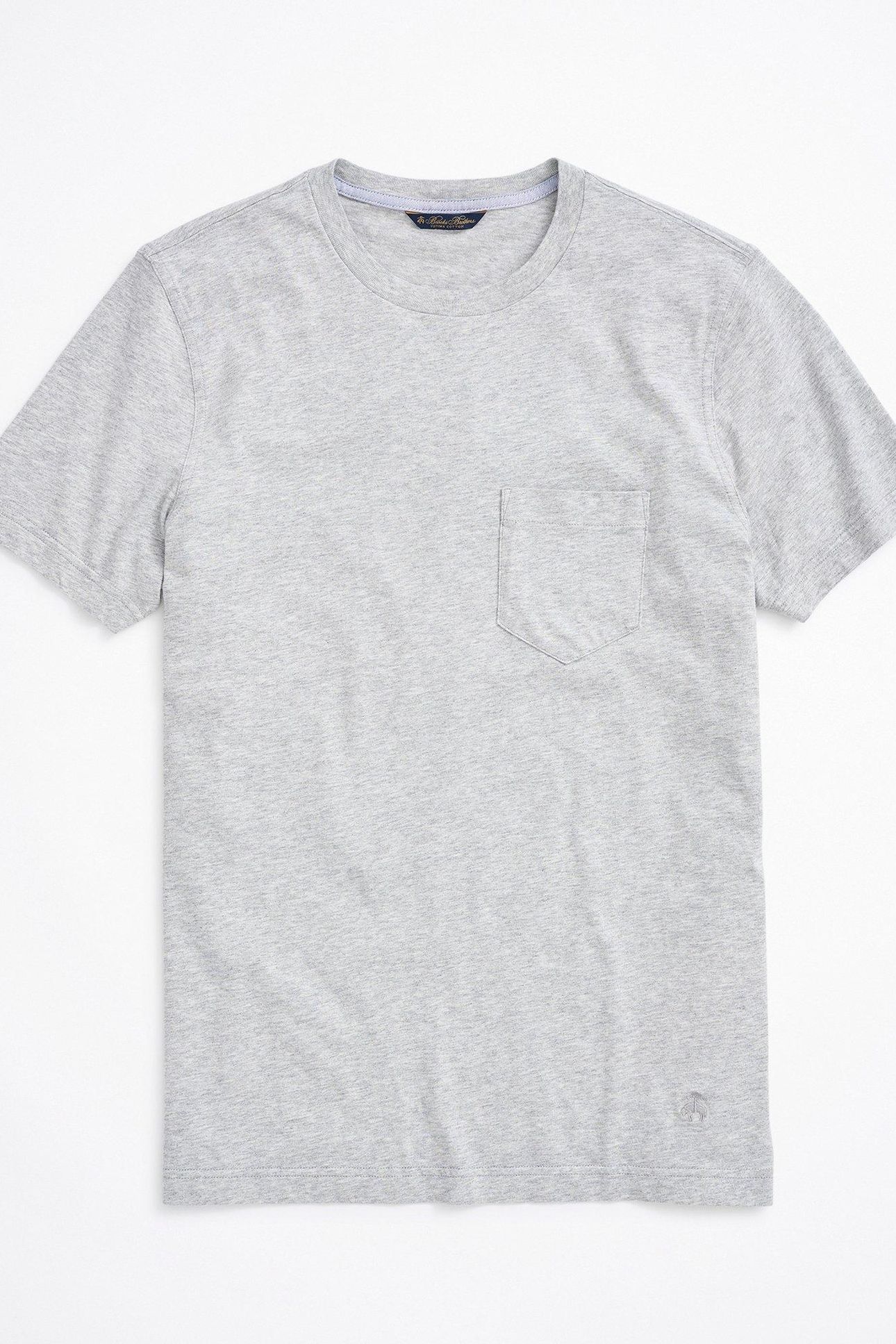 SUPIMA CREWNECK COTTON T-SHIRT GREY 3