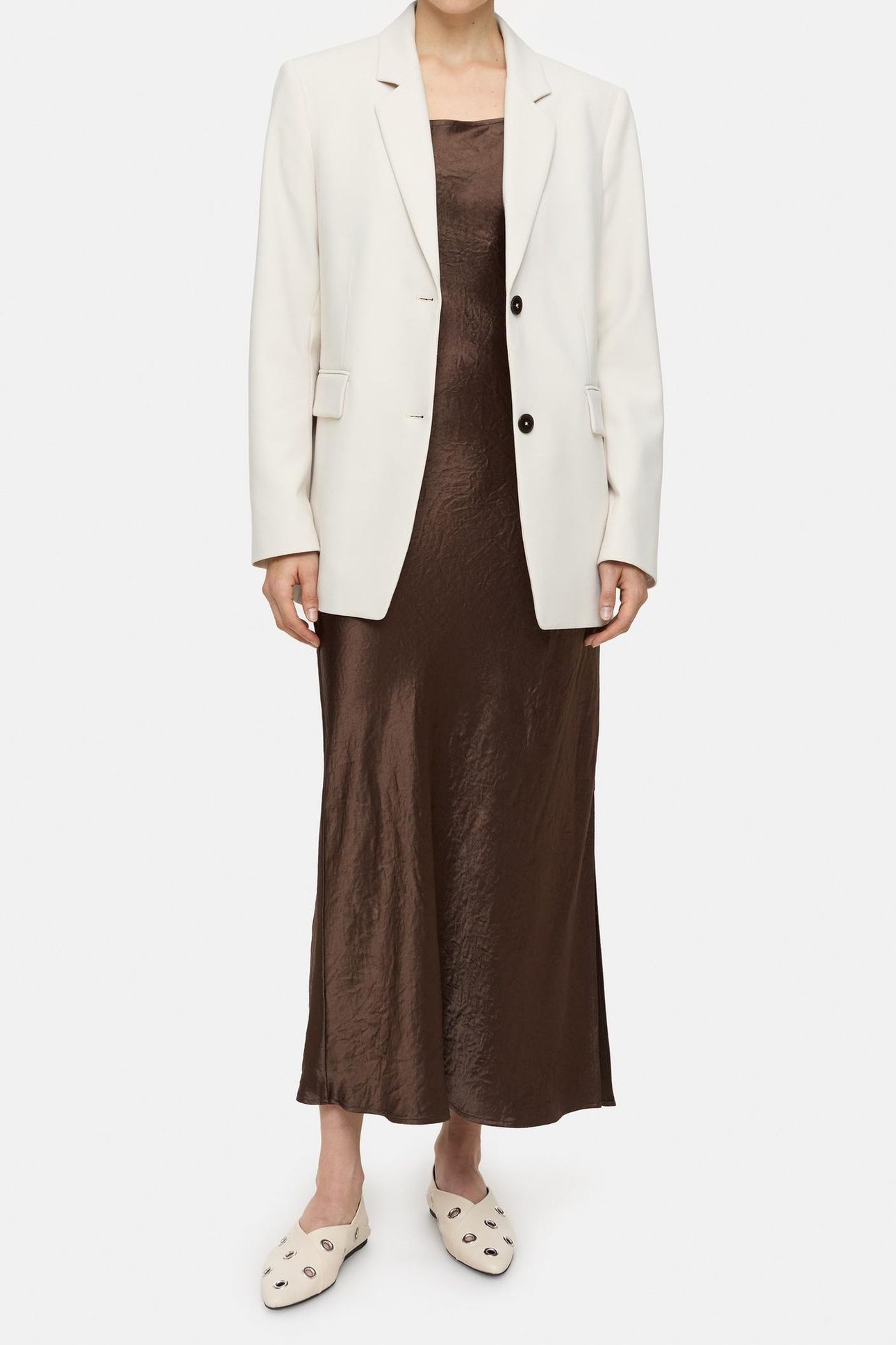 STRAP DRESS CACAO BROWN 1