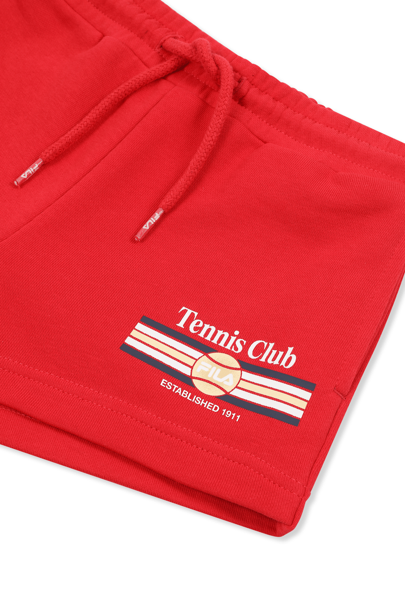 COLTANO REGULAR GRAPHIC SWEAT SHORTS TRUE RED 3