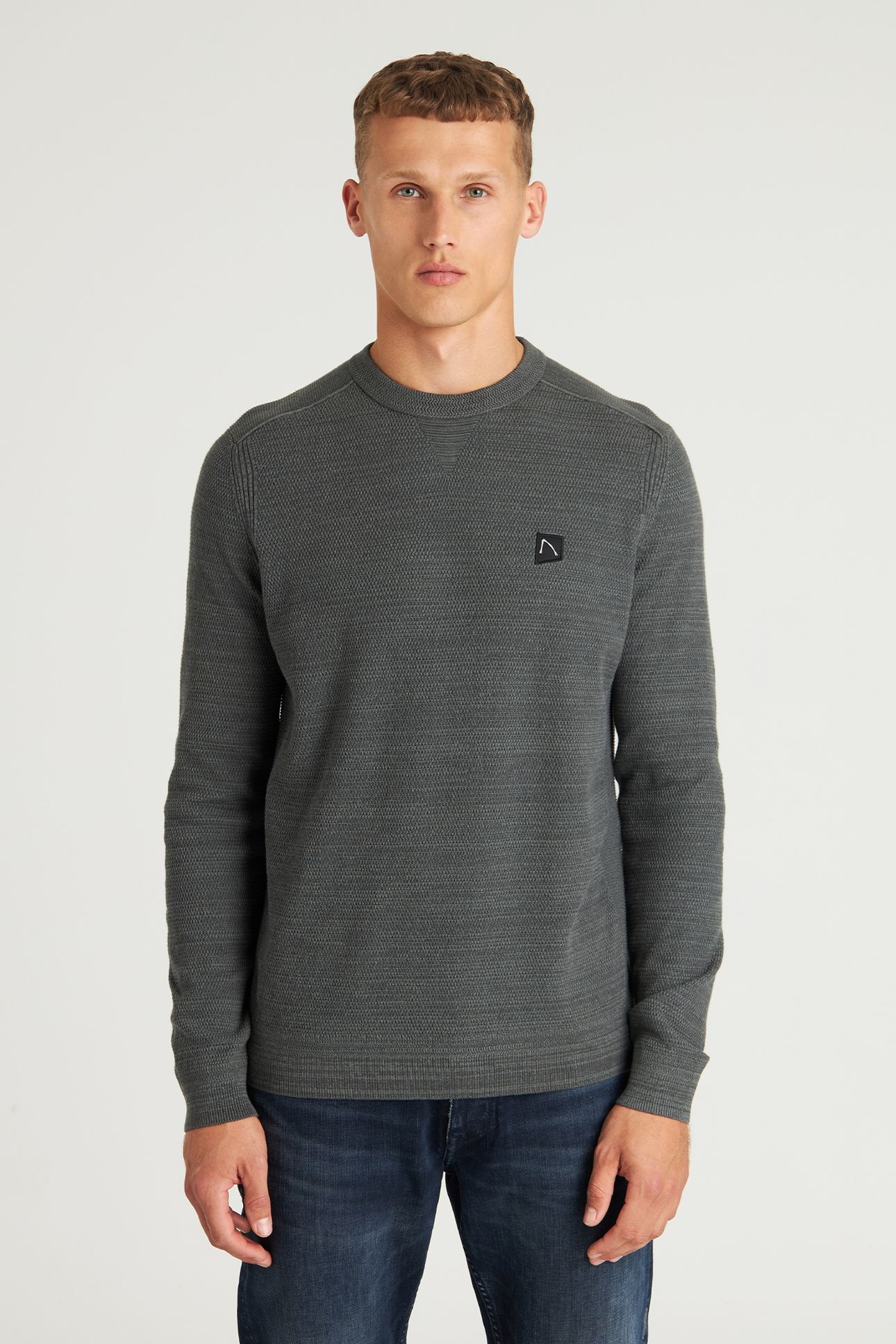 BASAL MIXED PULLOVER VOLCANIC ASH 1