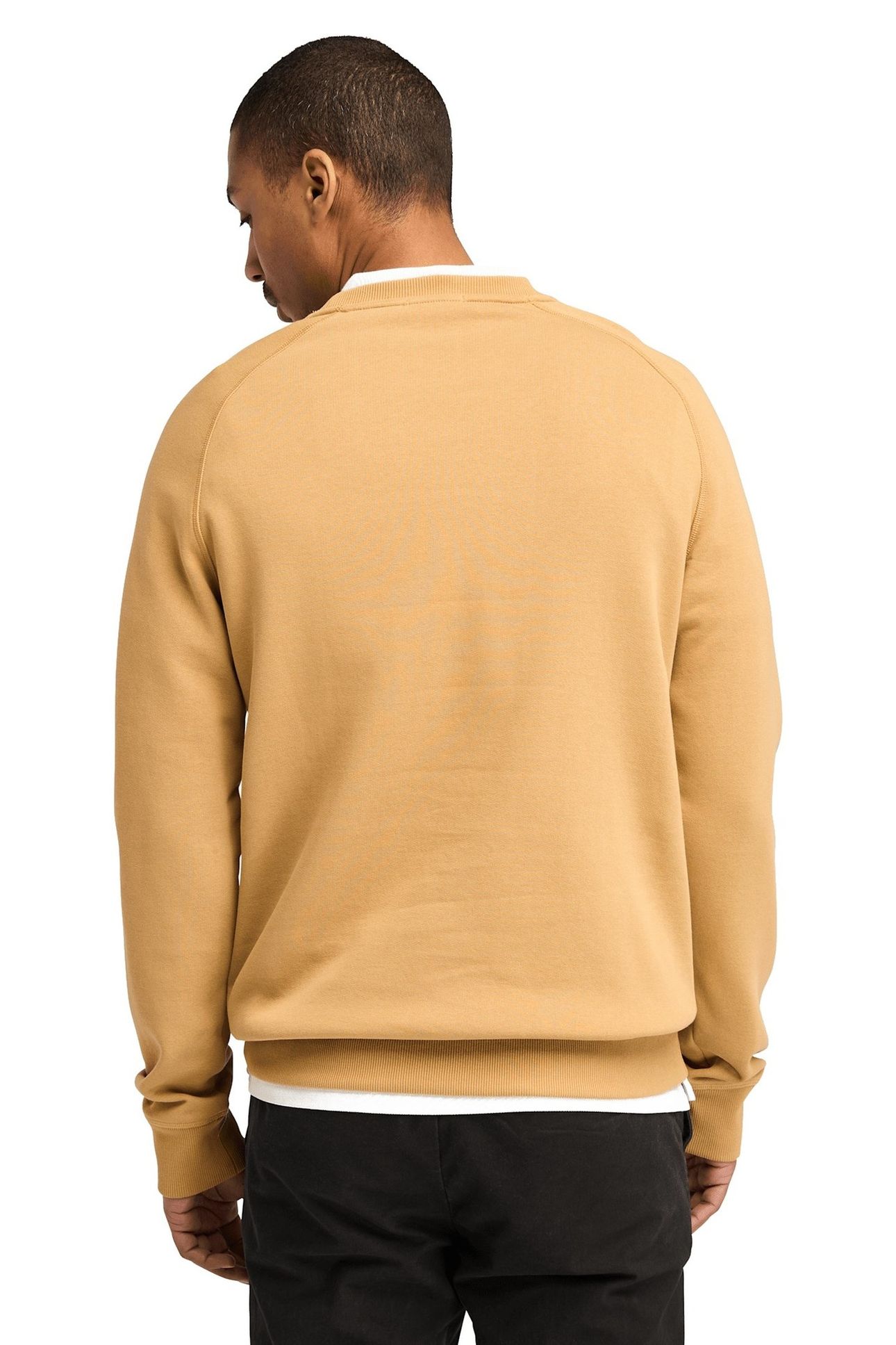 EXETER RIVER BRUSHED BACK CREW SWEATSHIRT LIGHT WHEAT BOOT 3