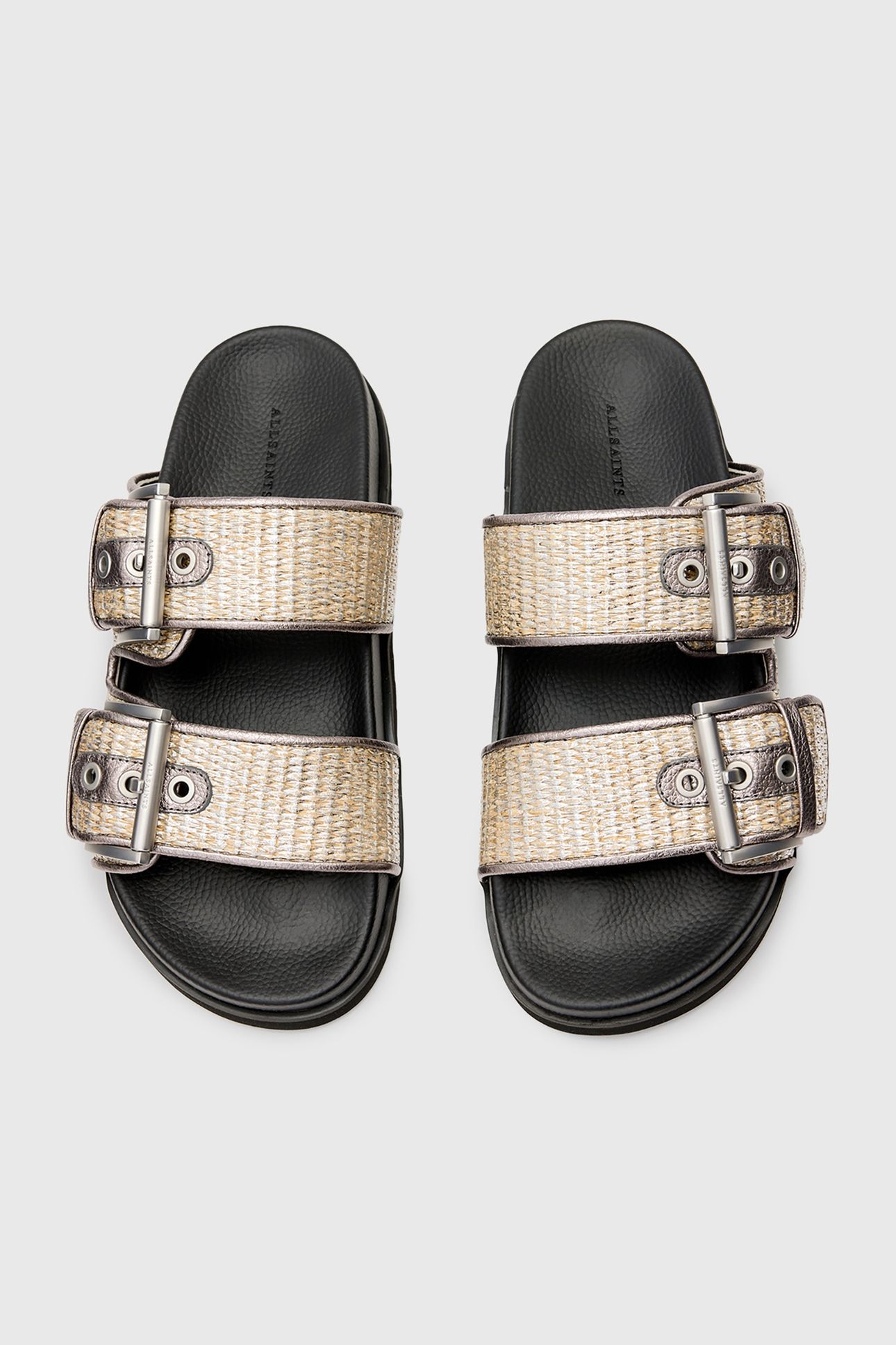 SIAN RAFFIA SANDAL SILVER 5