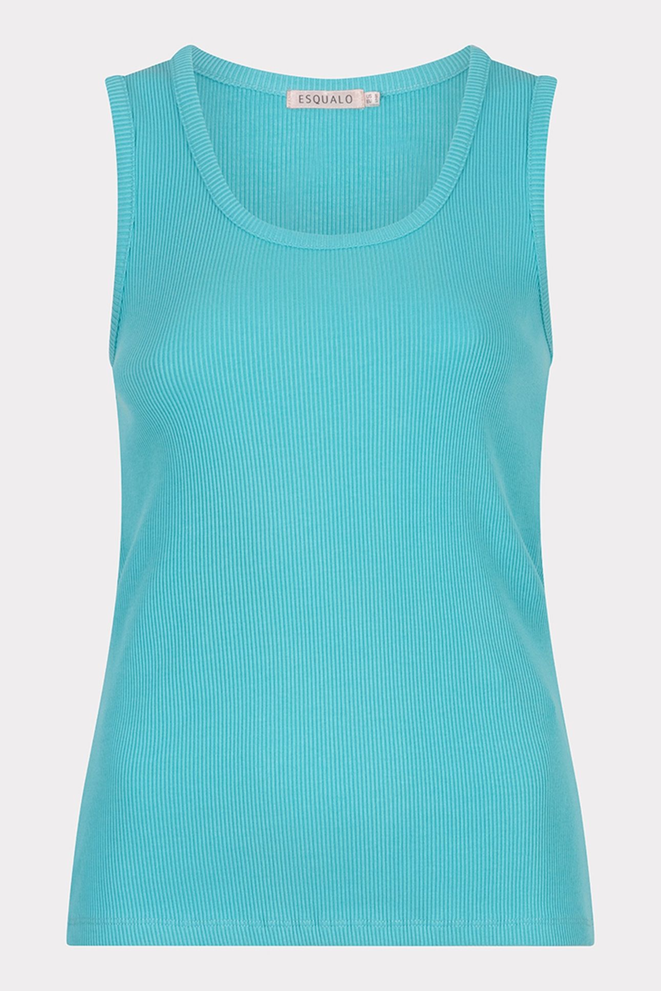 SINGLET RIB KNIT LAGOON 1