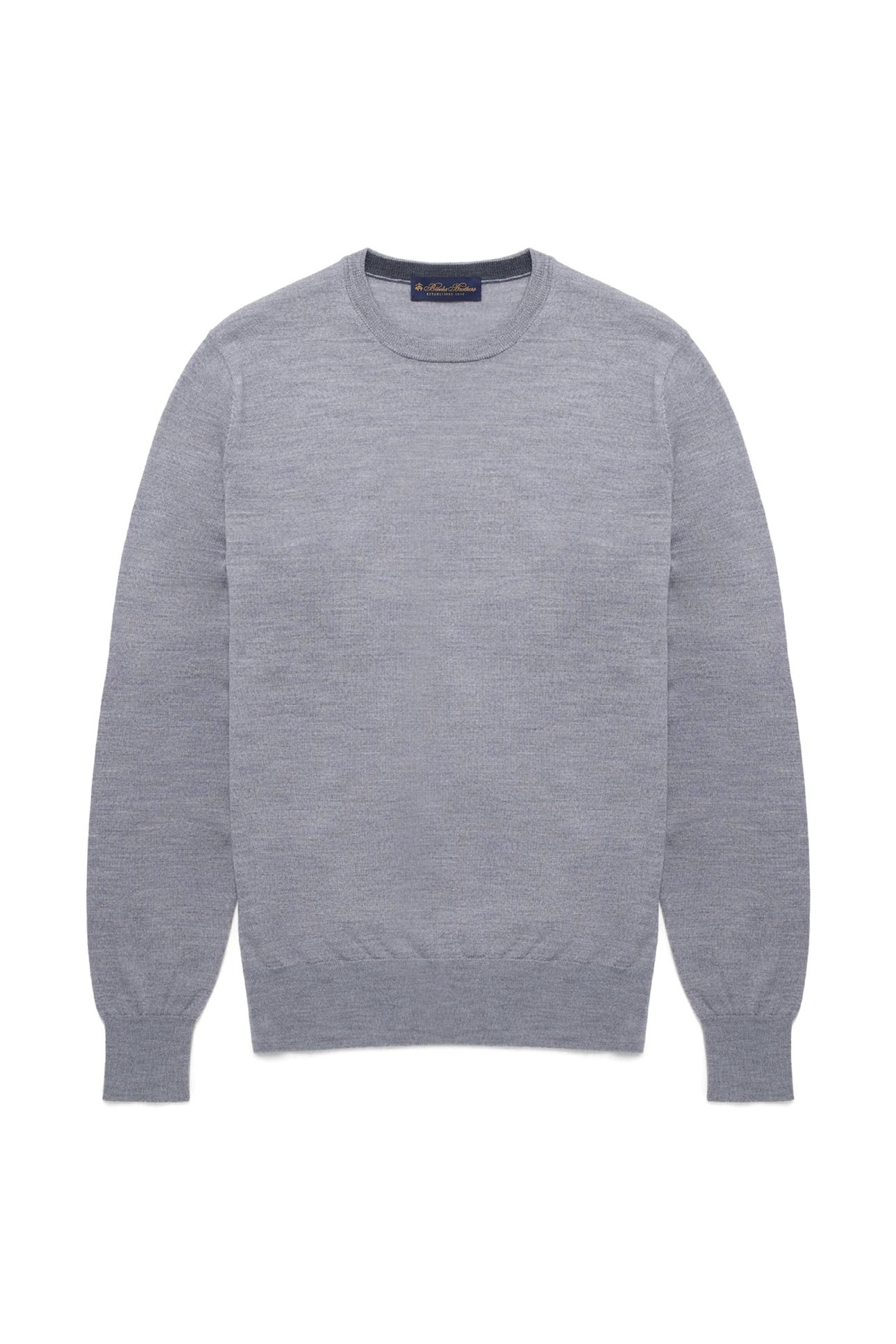 MERINO WOOL CREW-NECK SWEATER MID GREY 3