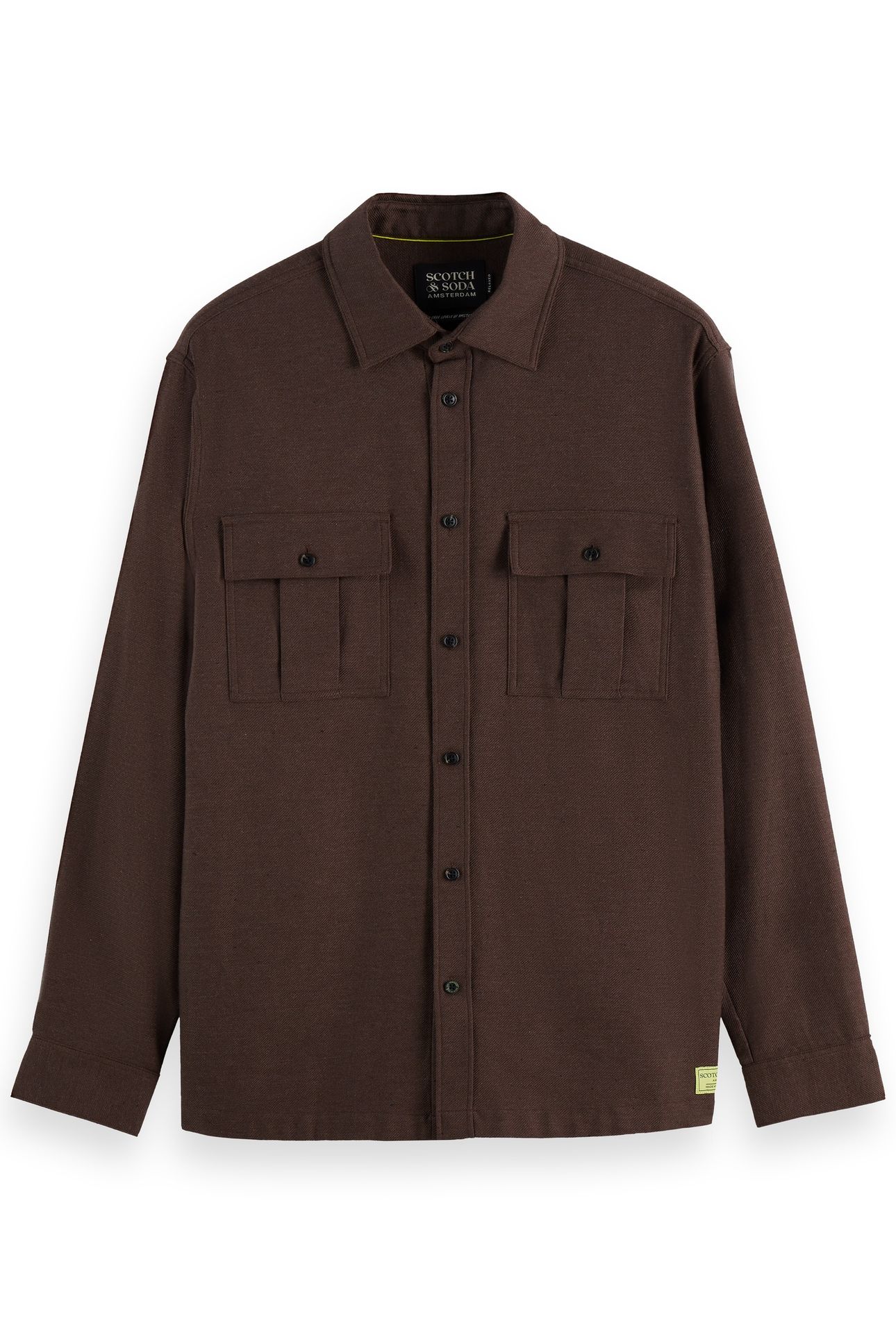 MELANGE RELAXED-FIT SHIRT DEMITASSE MELANGE 4