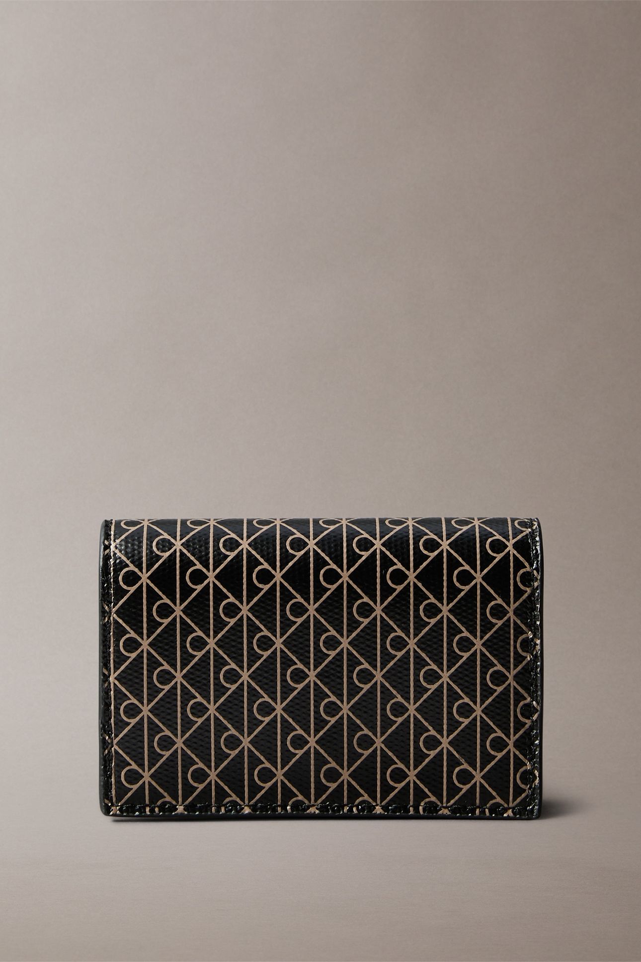 EMBLEM ACCORDION CARDHOLDER BLACK AOP 1