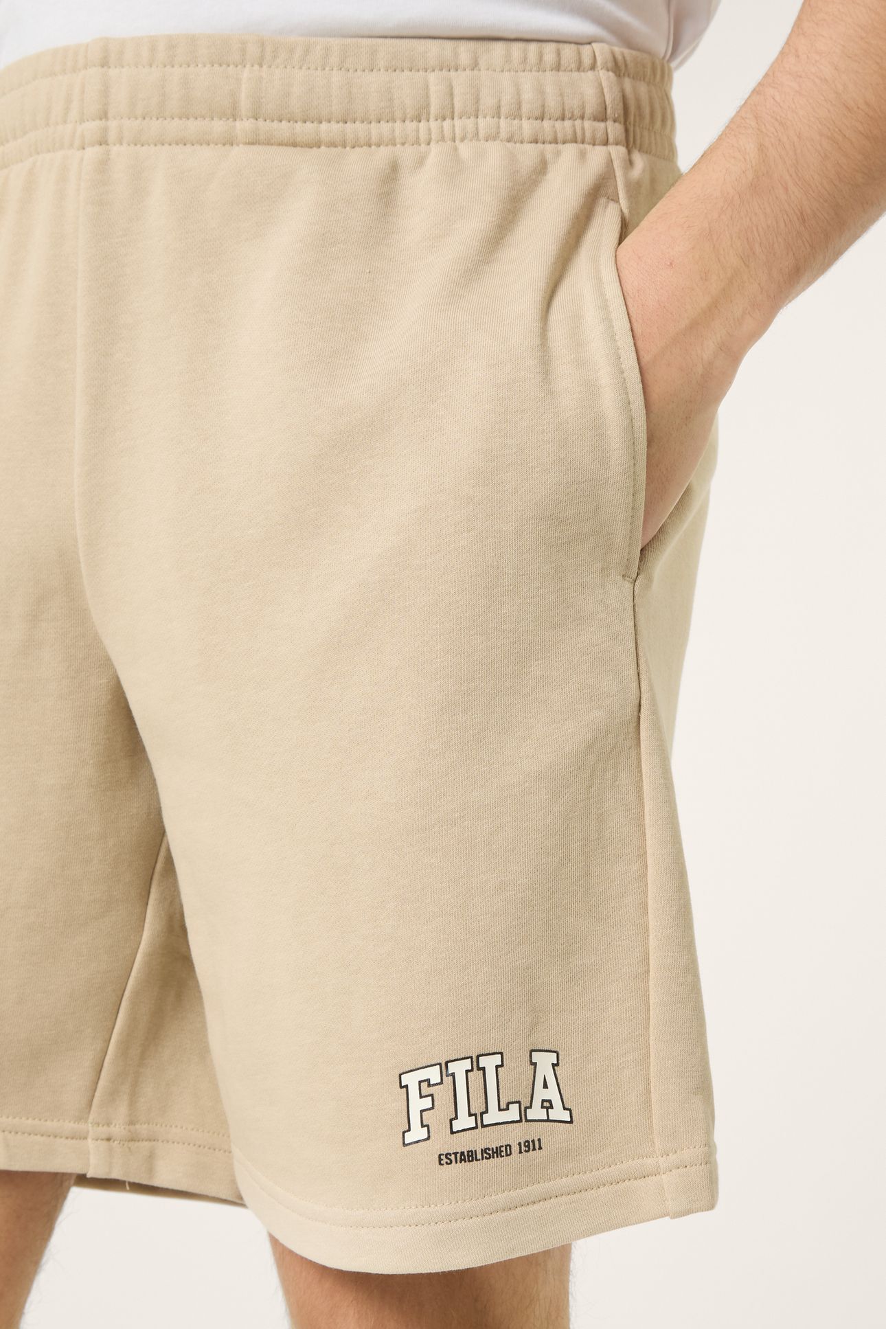 RIFREDI REGULAR GRAPHIC SWEAT SHORTS WHITE PEPPER 6