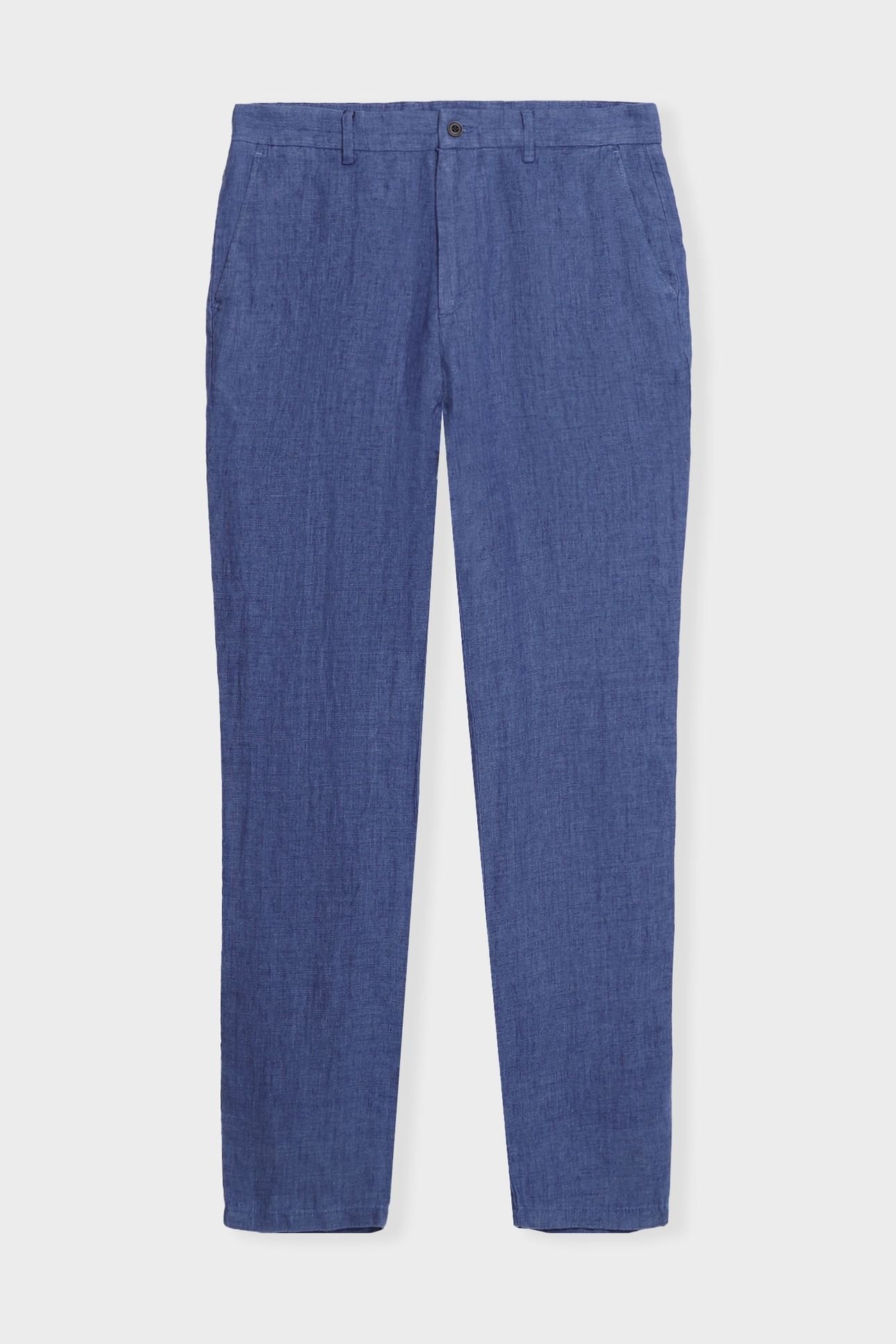 LINEN TROUSERS DENIM BLUE 4