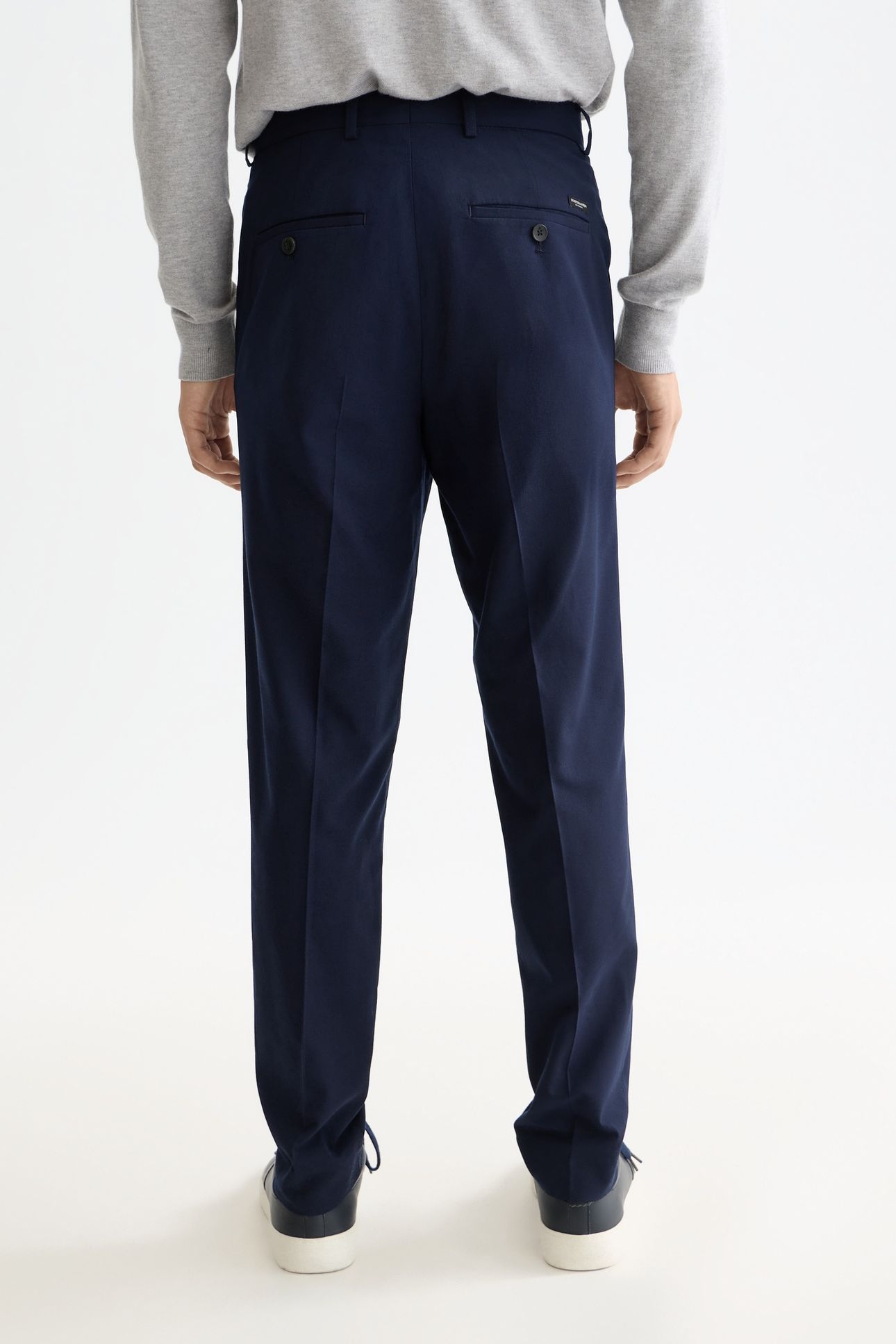 CORE - IRVING - COOL-WOOL BLEND CHINO NAVY 3