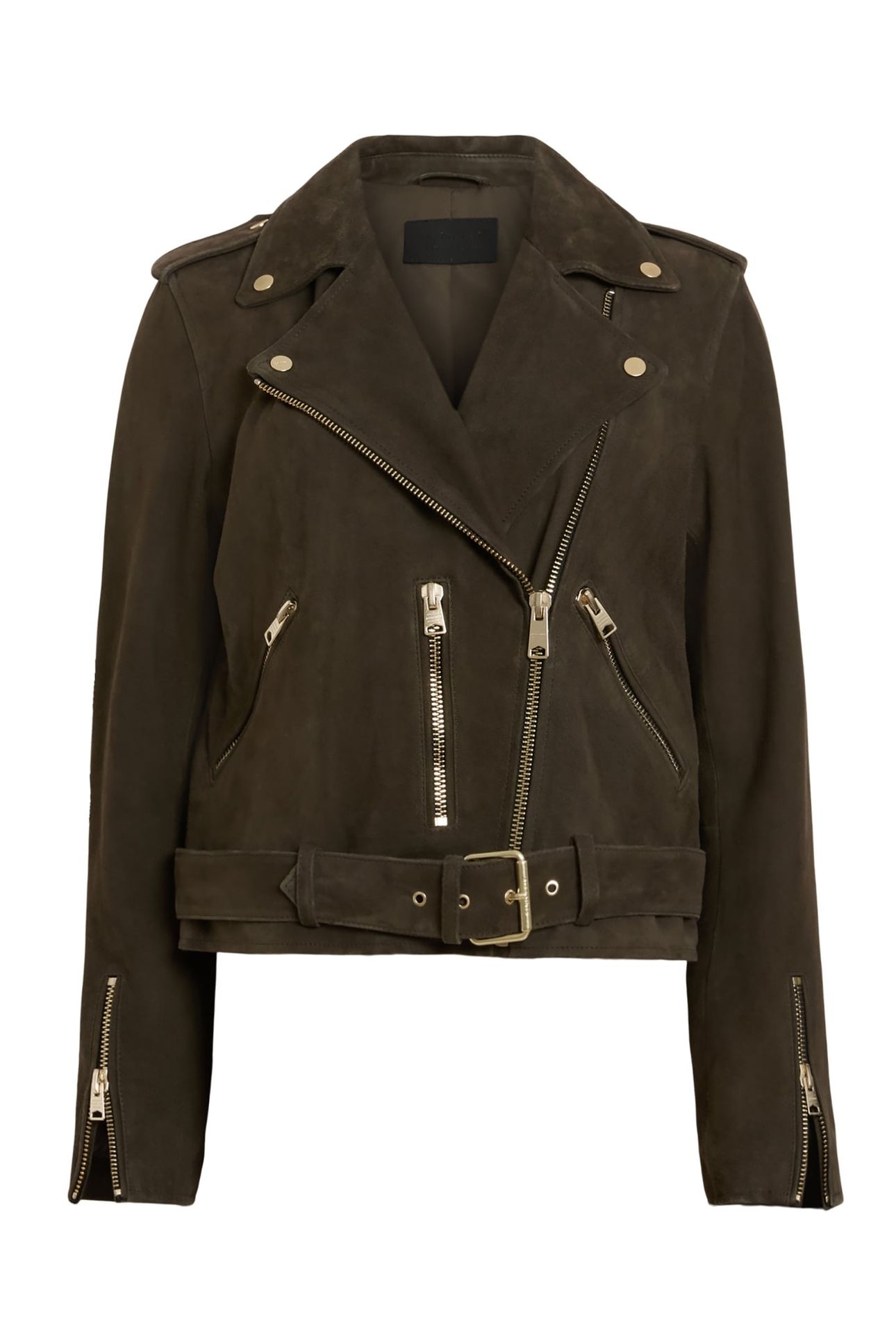 SUEDE BALFERN BIKER TARMAC GREEN 8