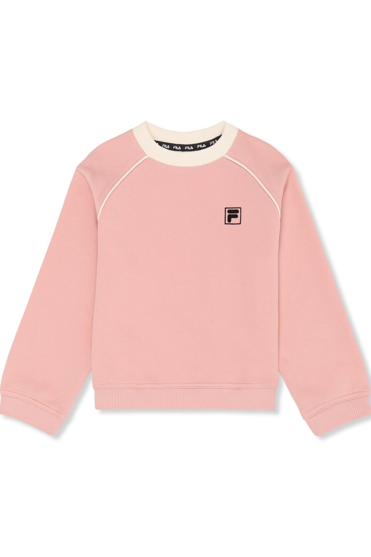 PRATOLINO LOOSE CREWNECK SWEATSHIRT MELLOW ROSE-EGRET 1