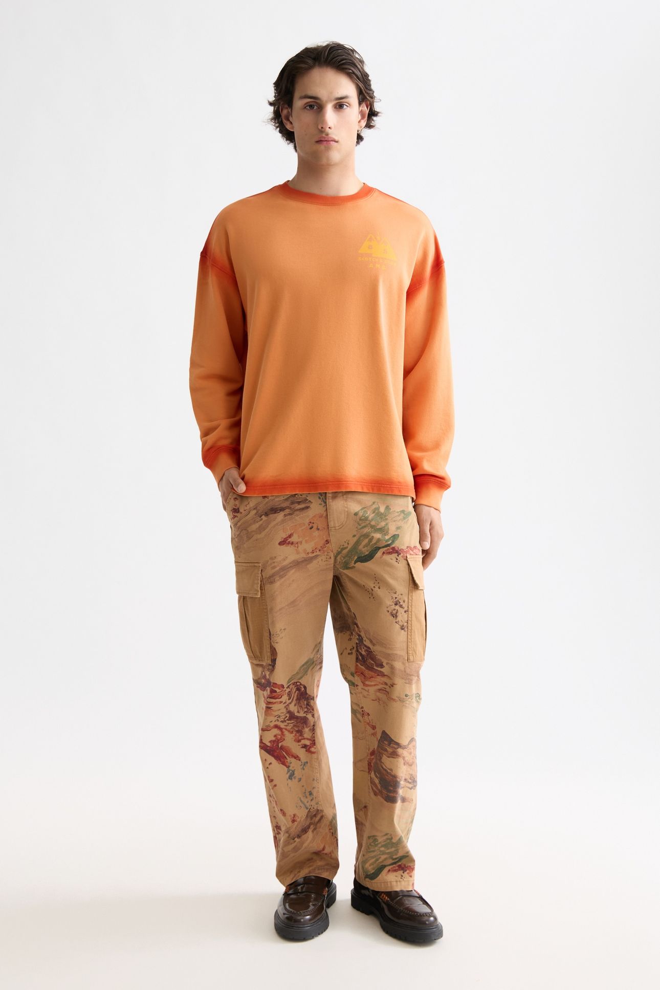 WASH/ GD ARTWORK SWEATSHIRT RUST 2