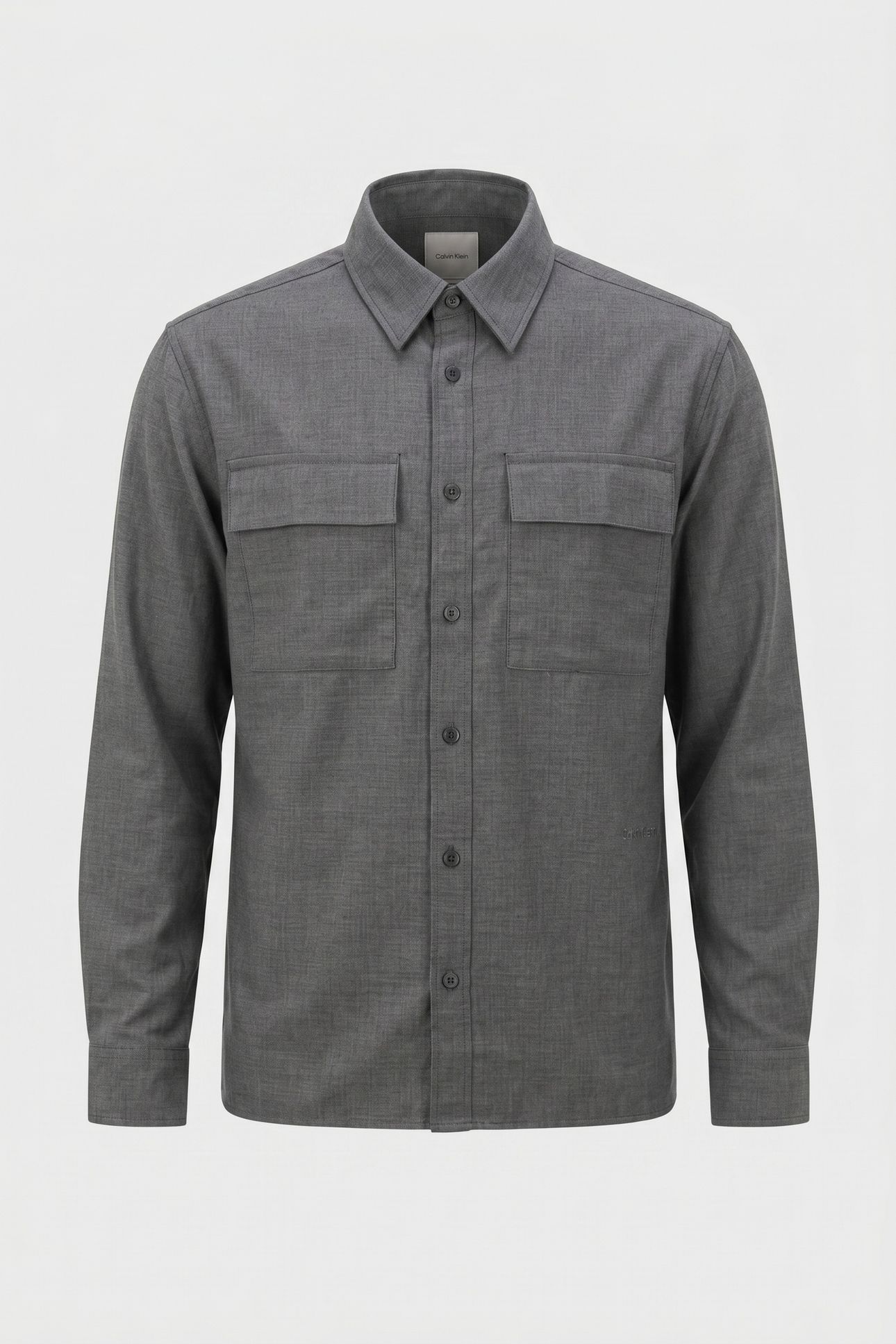 LS MELANGE EASY SHIRT CHARCOAL HEATHER 3