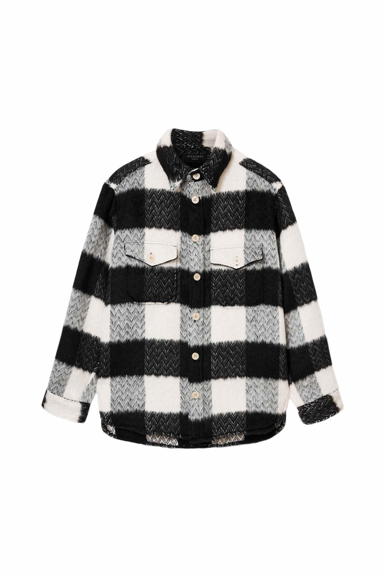 RIVER LS SHIRT BLACK/WHITE 6