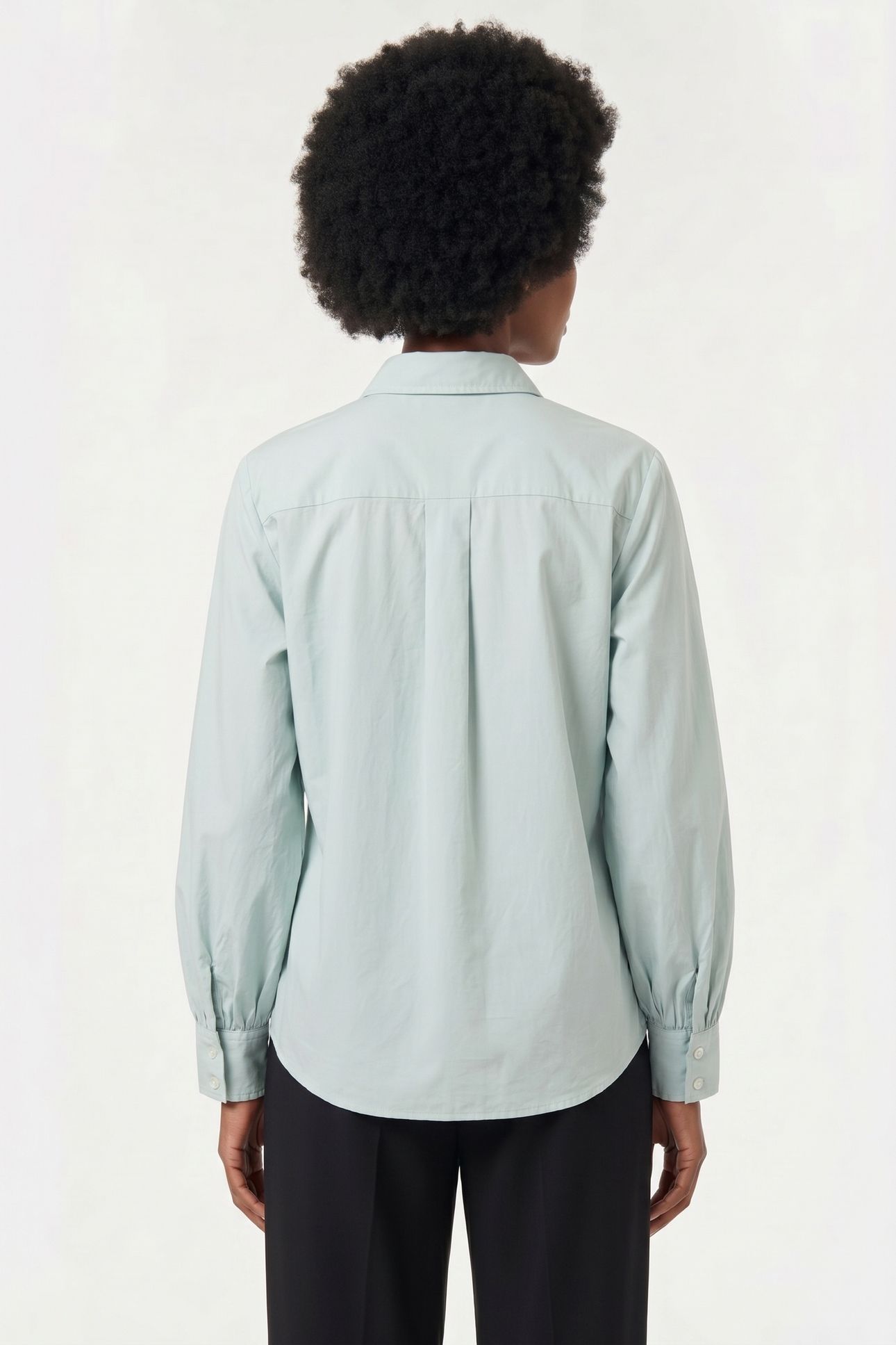 BALLOON SLEEVE SHIRT COTTON SAGE 2